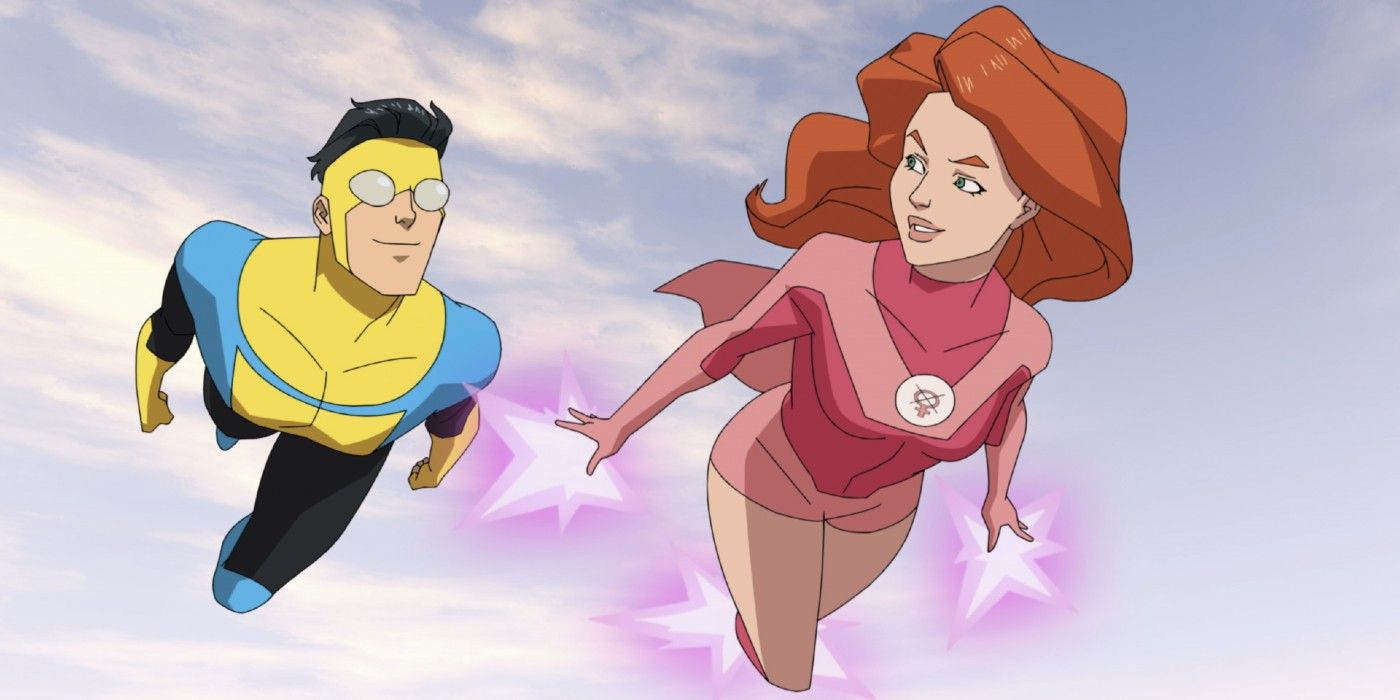 Invincible and Atom Eve on Amazon's Invincible