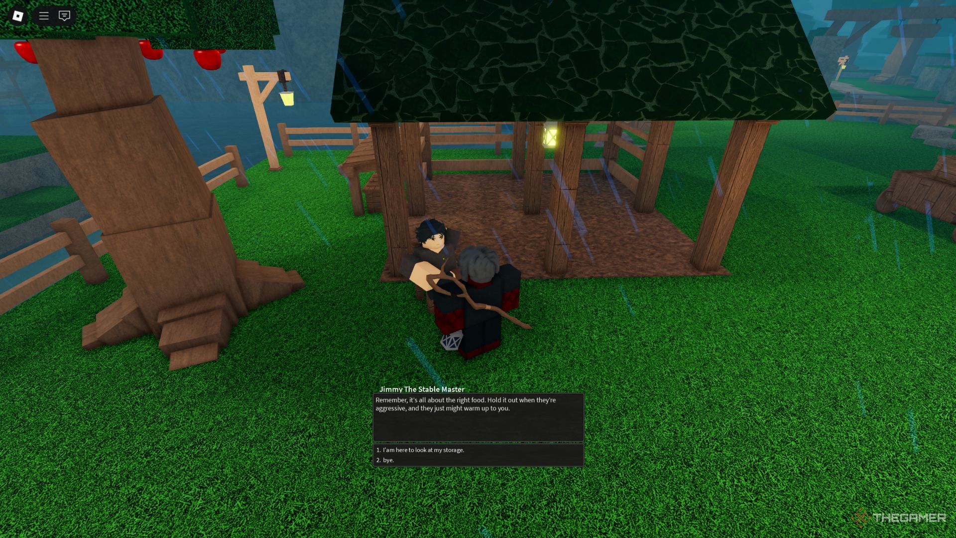 The player character shows Stable Master NPC in the Wayshire in Rune Slayer.