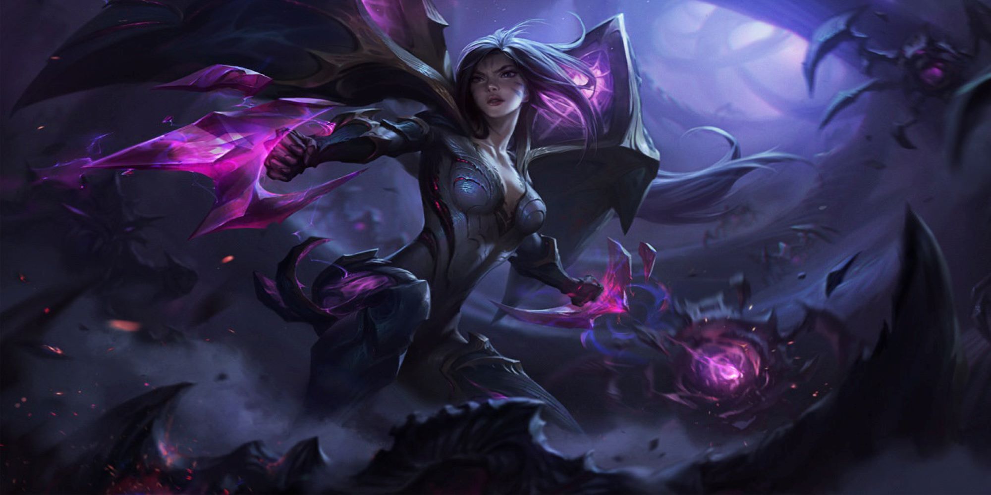 Kai'sa from League of the Legends in the Void.