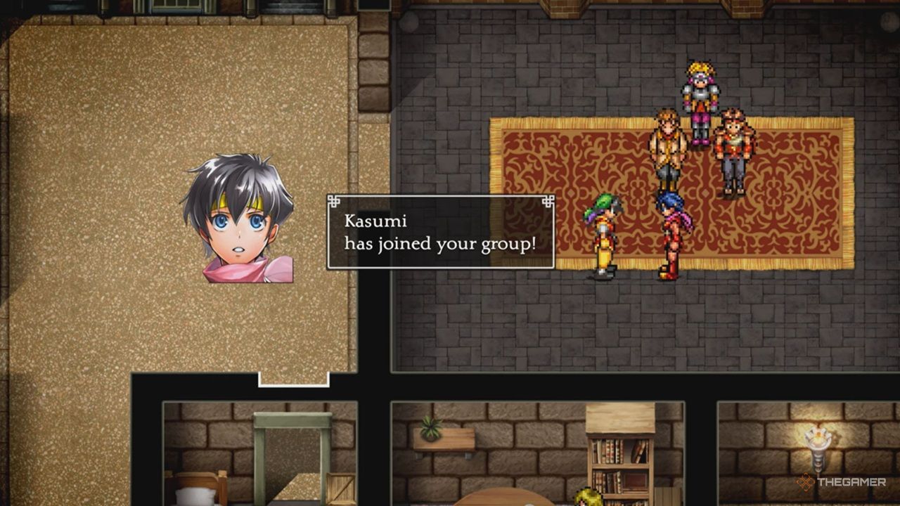 Kasumi joins the party in Suikoden 1 HD Remaster.