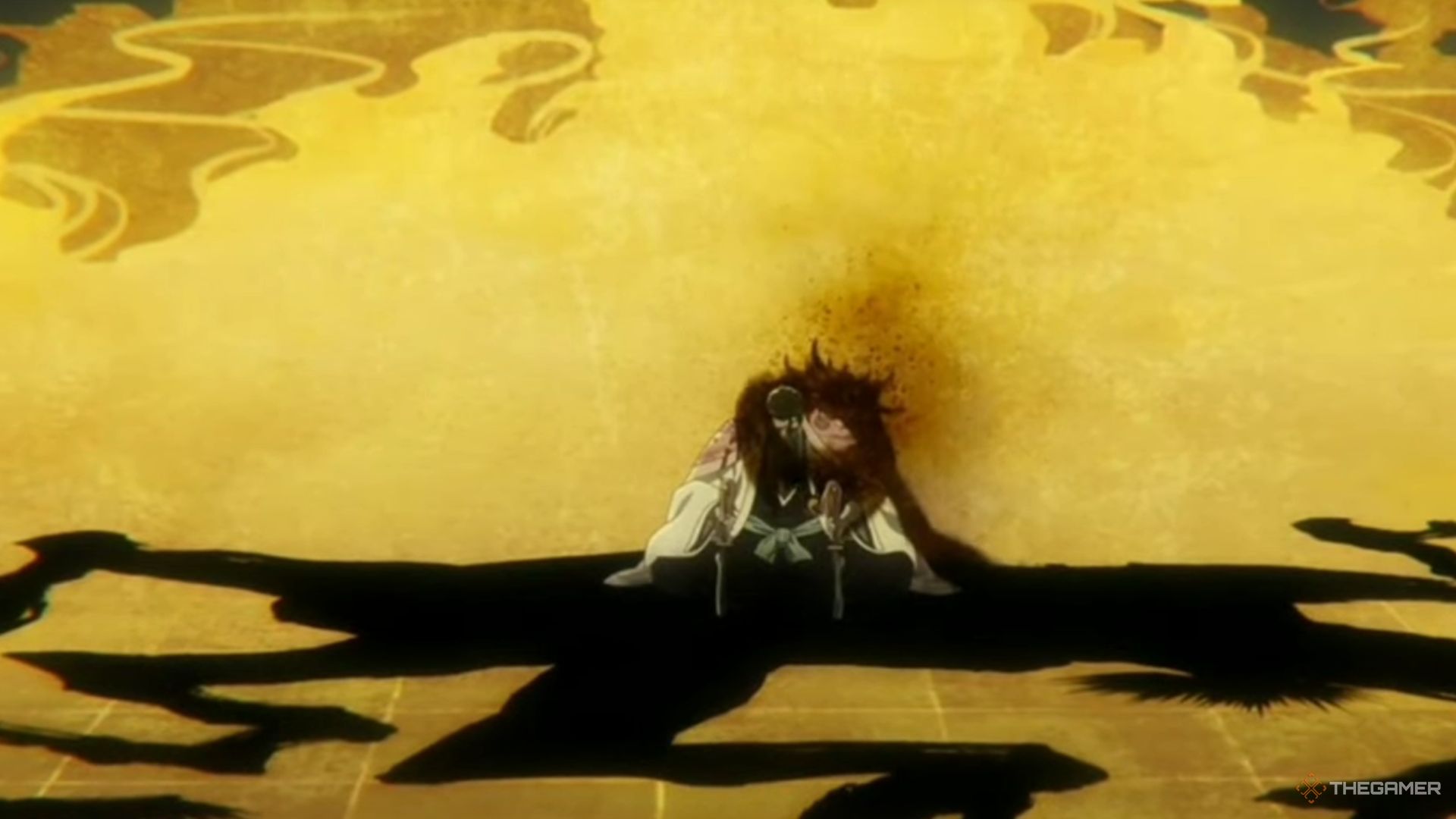 Kyoraku using his bankai in Bleach.