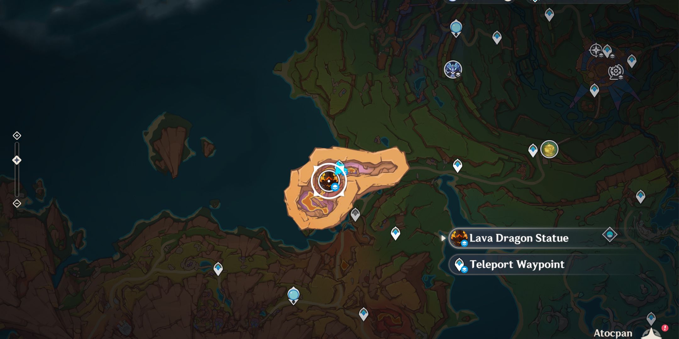Lava Dragon Statue Boss Location In Genshin Impact
