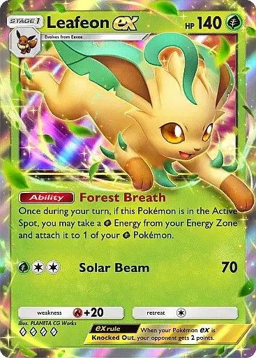 Leafeon ex in Pokemon TCG Pocket