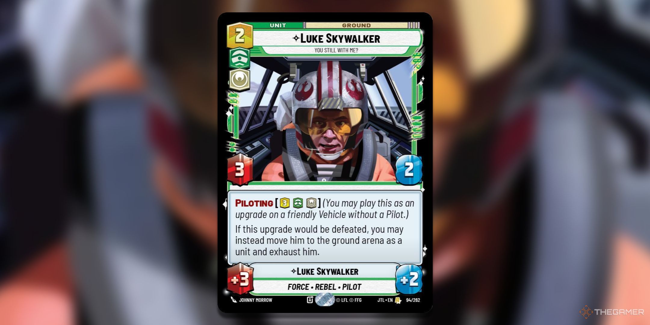 Luke Skywalker, You Still With Me_ Star Wars Unlimited Jump To Lightspeed Card Art.