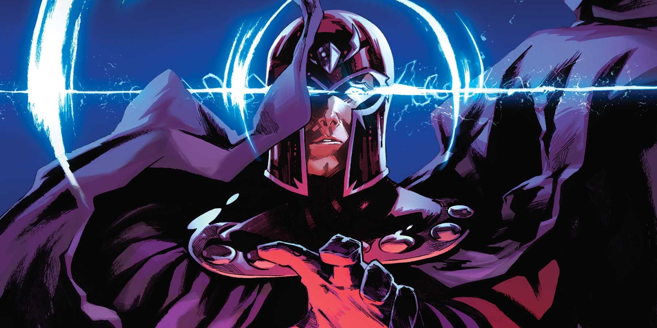 Magneto uses his powers in his uniform.