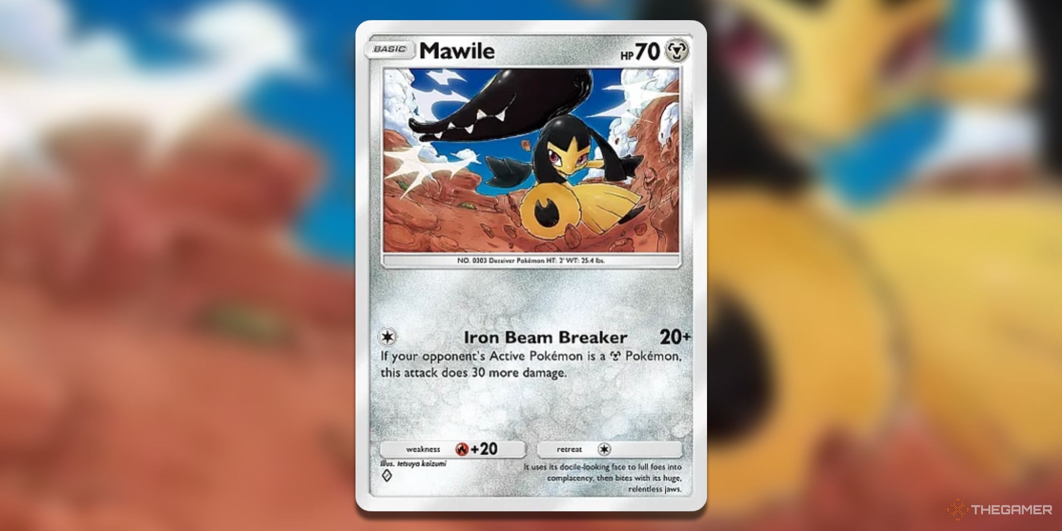 Mawile Pokemon TCG Pocket Triumphant Light Card Art.