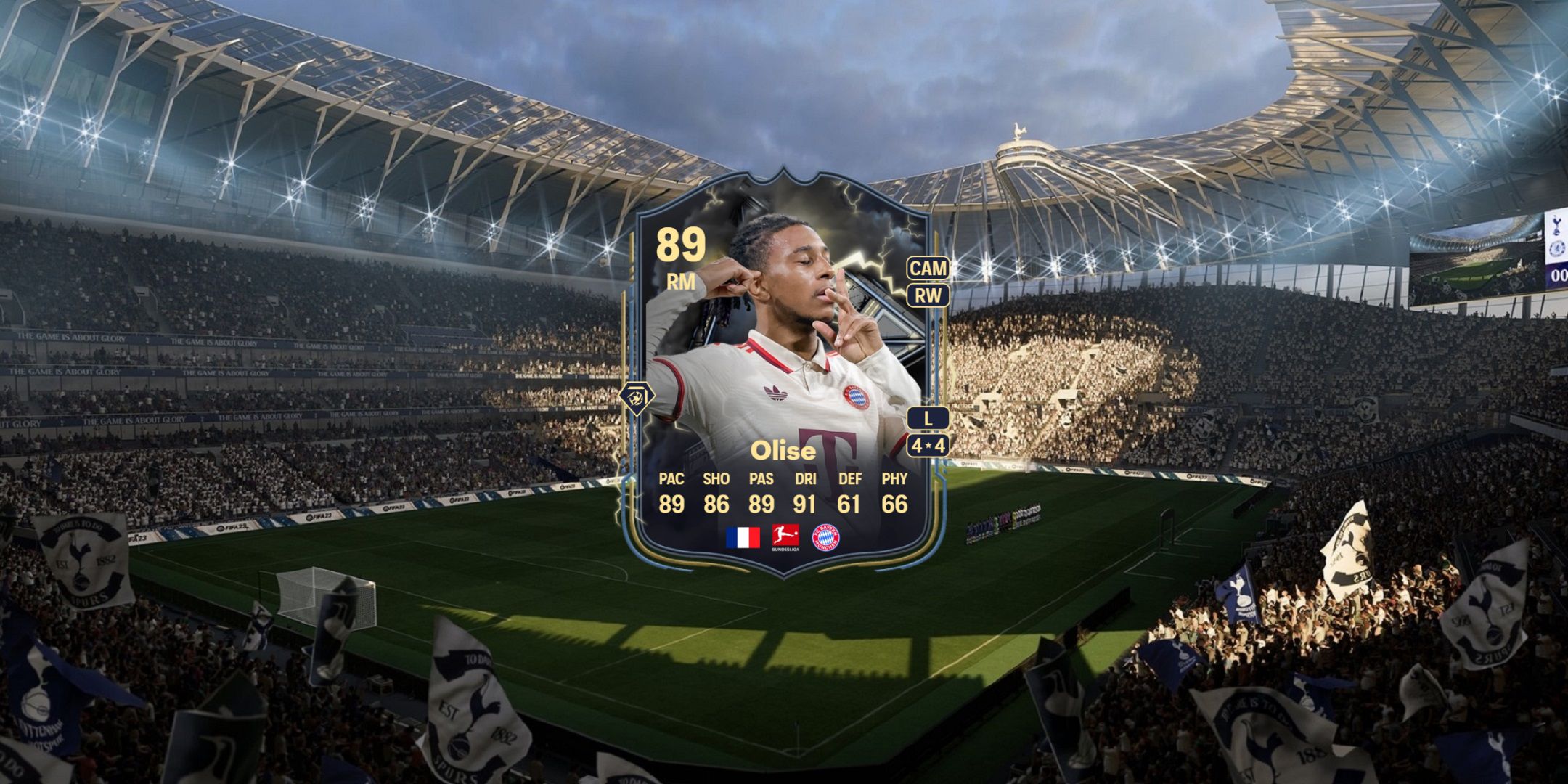 Michael Olise's card in EA Sports FC 25.