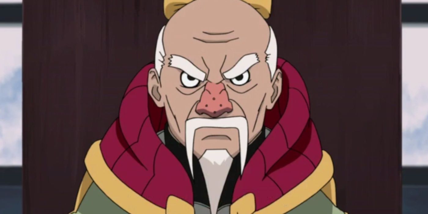 Onoki meets with the other Kage at the 5 Kage Summit in Naruto Shippuden.