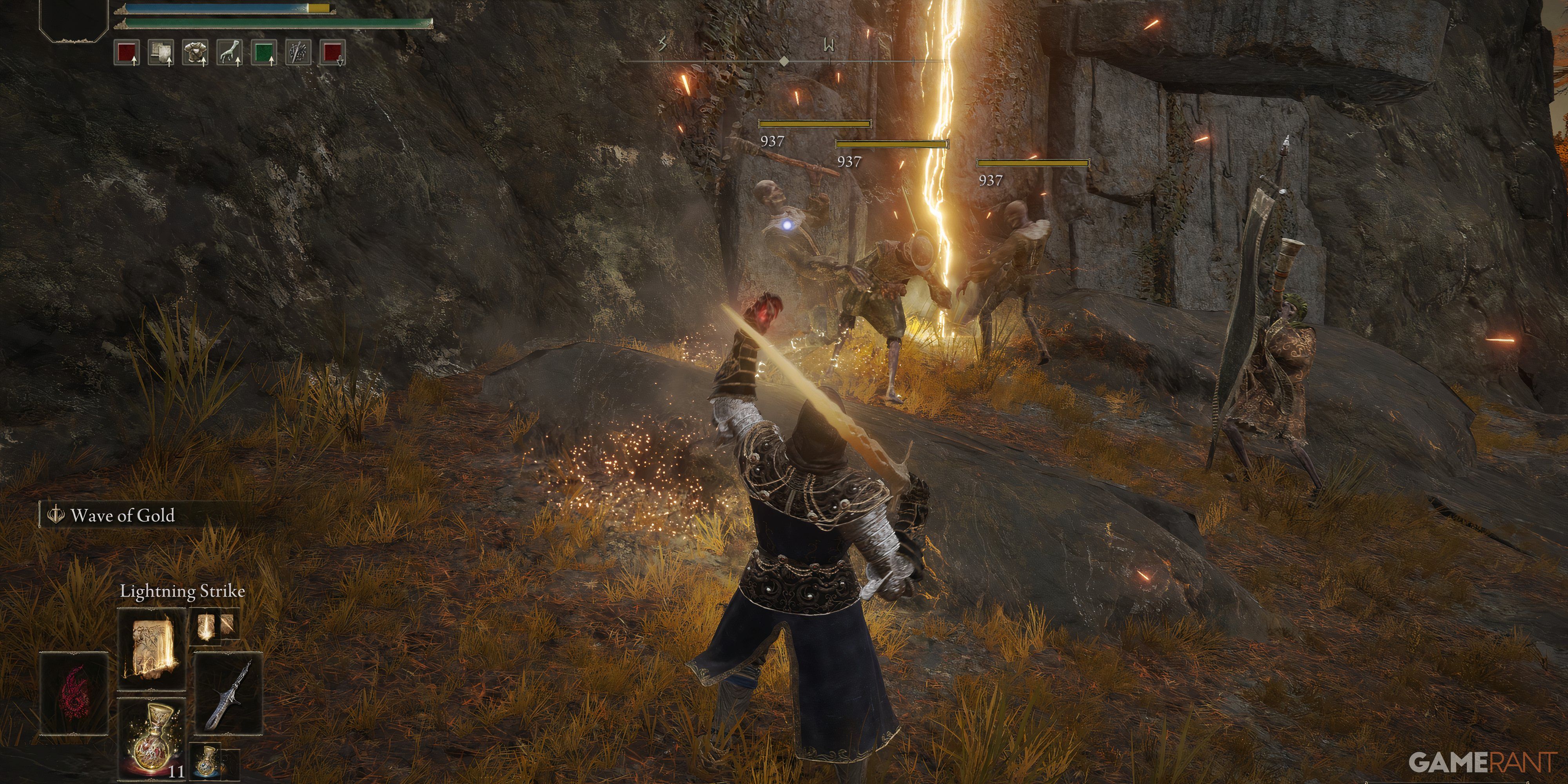Elden Ring: Best Lightning Spells, Ranked Summoning a bolt of lightning killing enemies