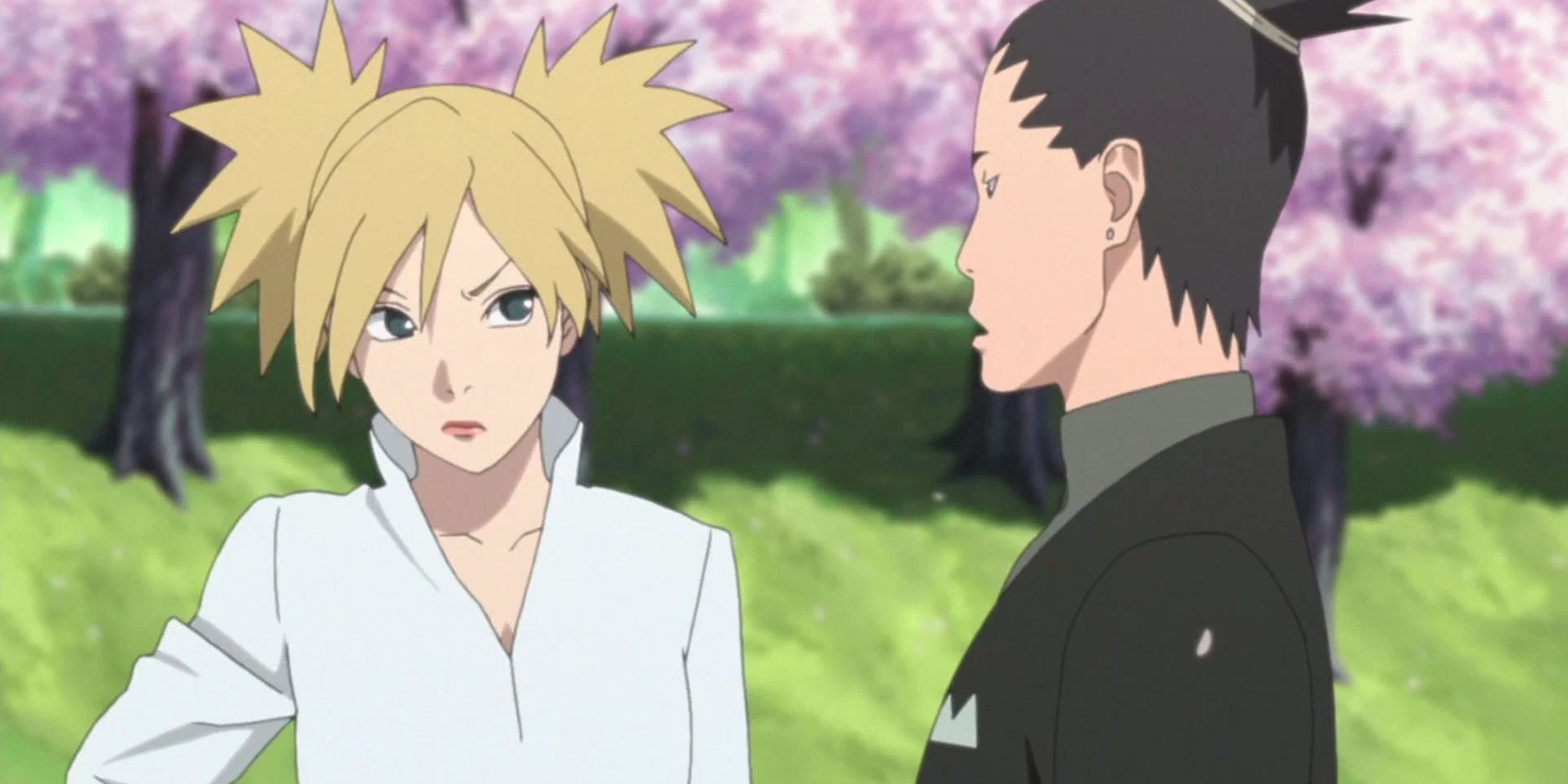 Shikamaru and Temari in Naruto