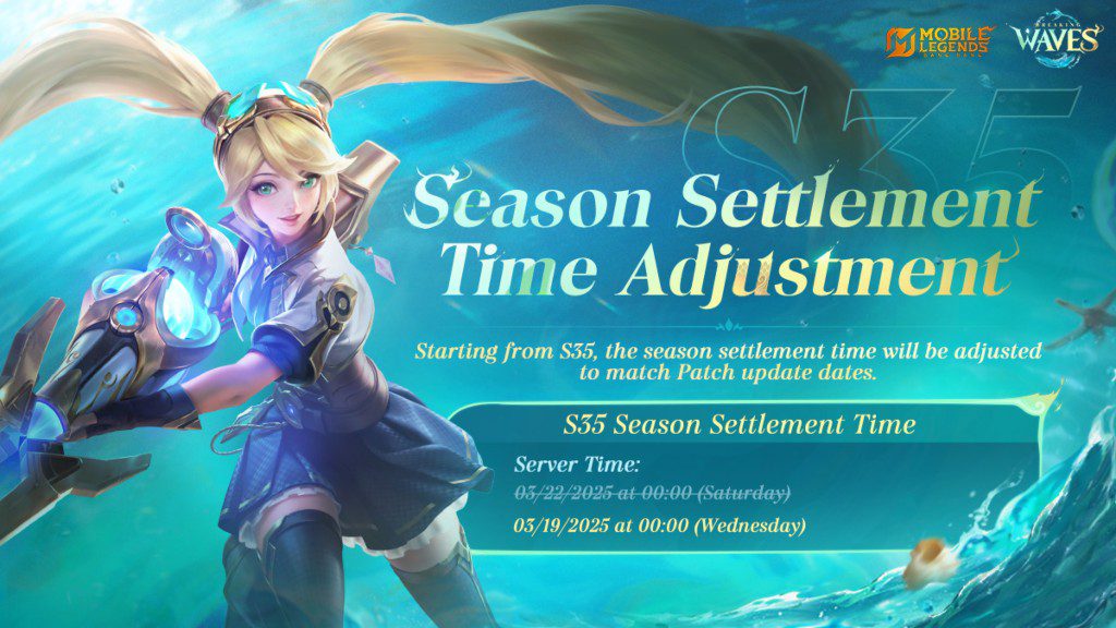 Mobile Legends: Bang Bang Season Settlement Time Adjustment