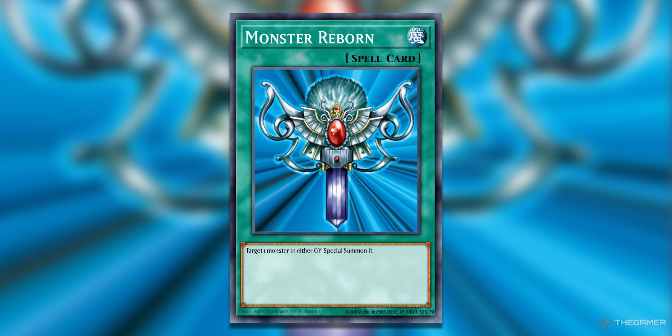 Monster Reborn Yu-Gi-Oh! TCG Card Art.