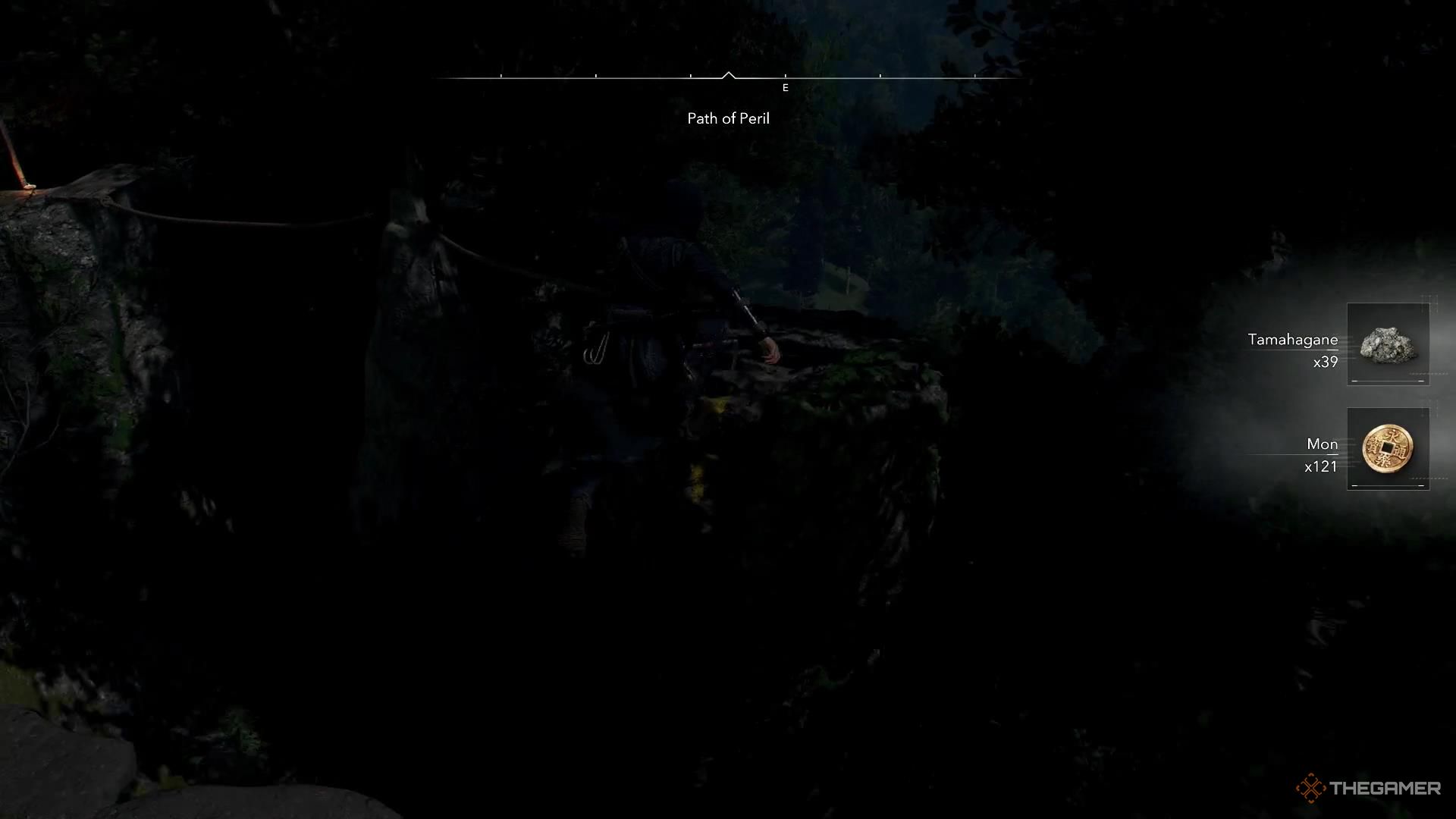 Naoe leaps onto a stone pillar in Assassin's Creed Shadows.