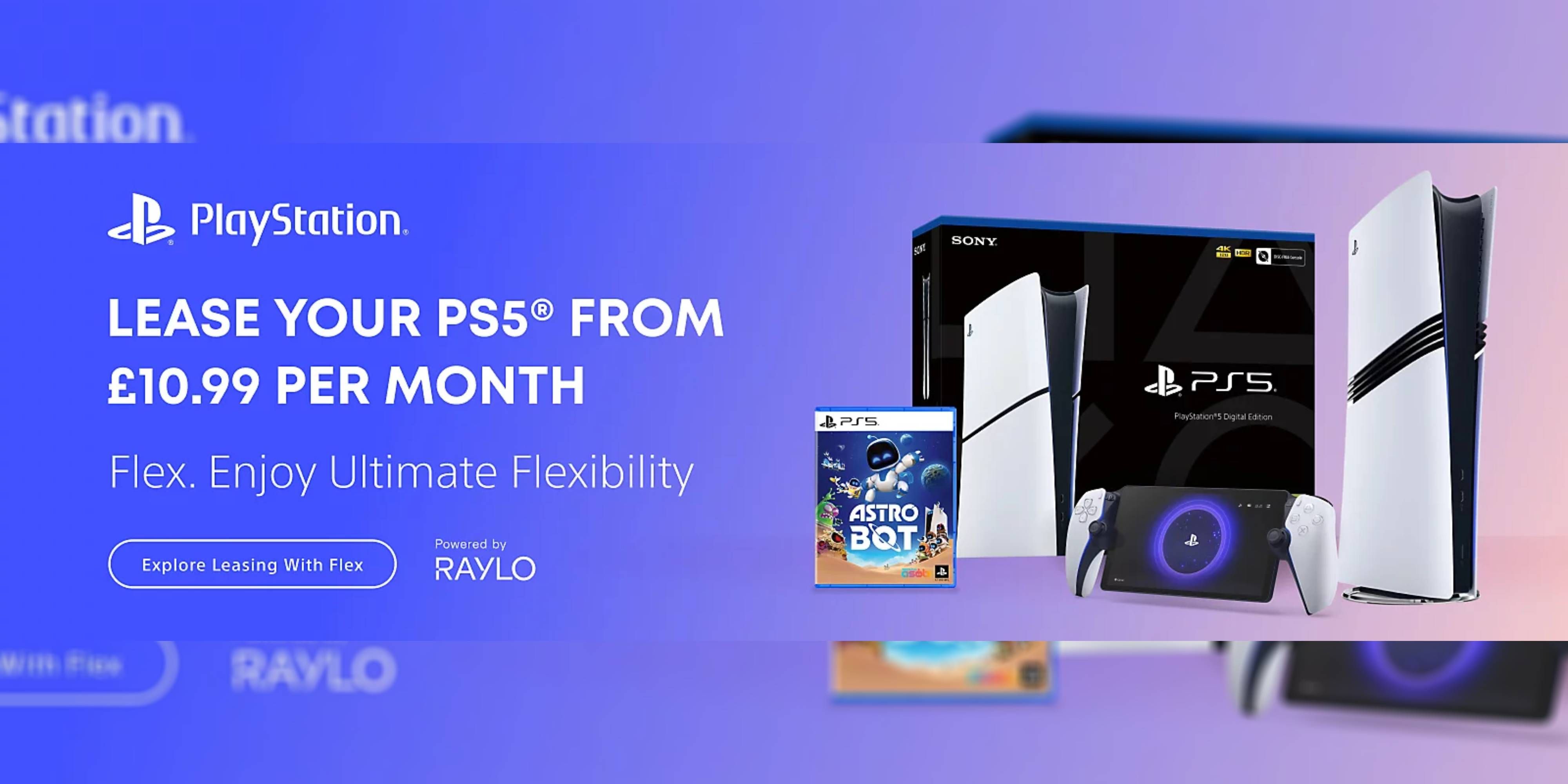 playstation x raylo leasing a ps5 and accessories details.