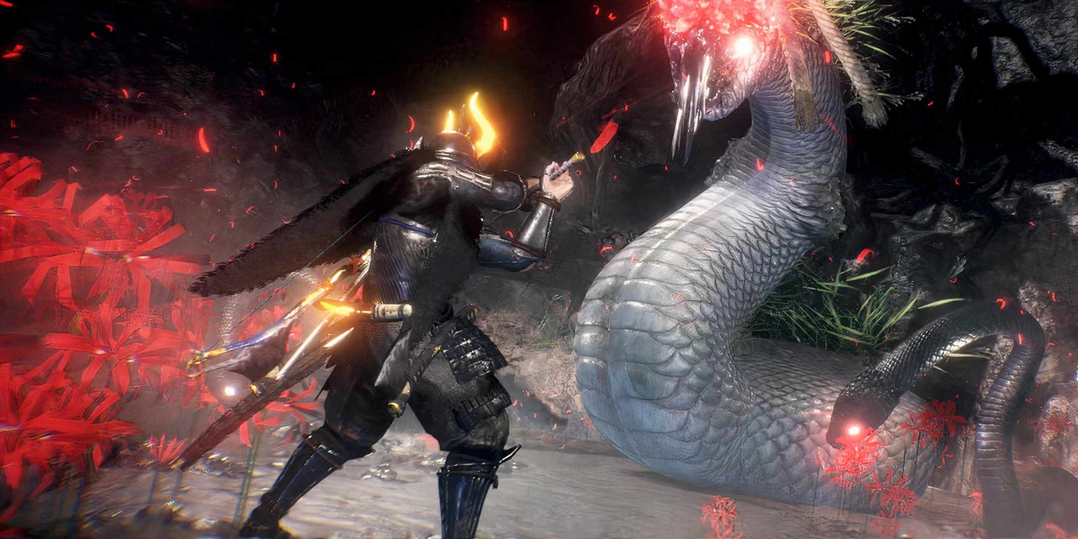 Nioh 2 using a sword