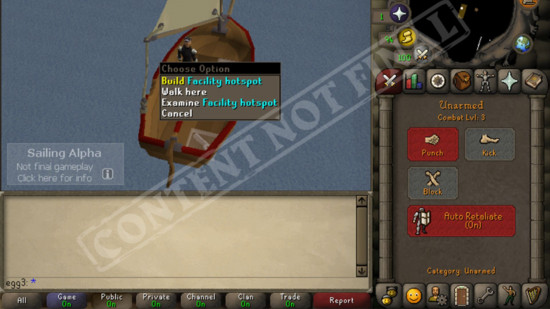 Old School RuneScape Sailing alpha 