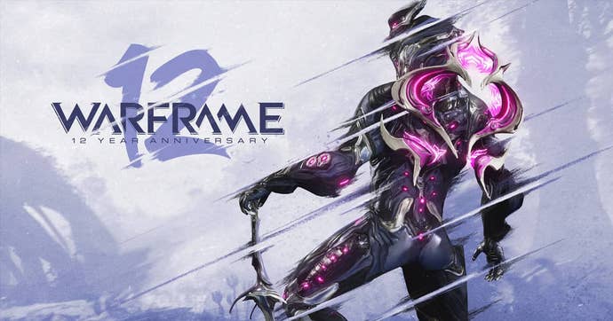 Warframe 12 years promotional art for Digital Extremes.
