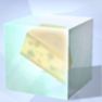 A chunk of Ozinate sits in a glass case in Sims 4.