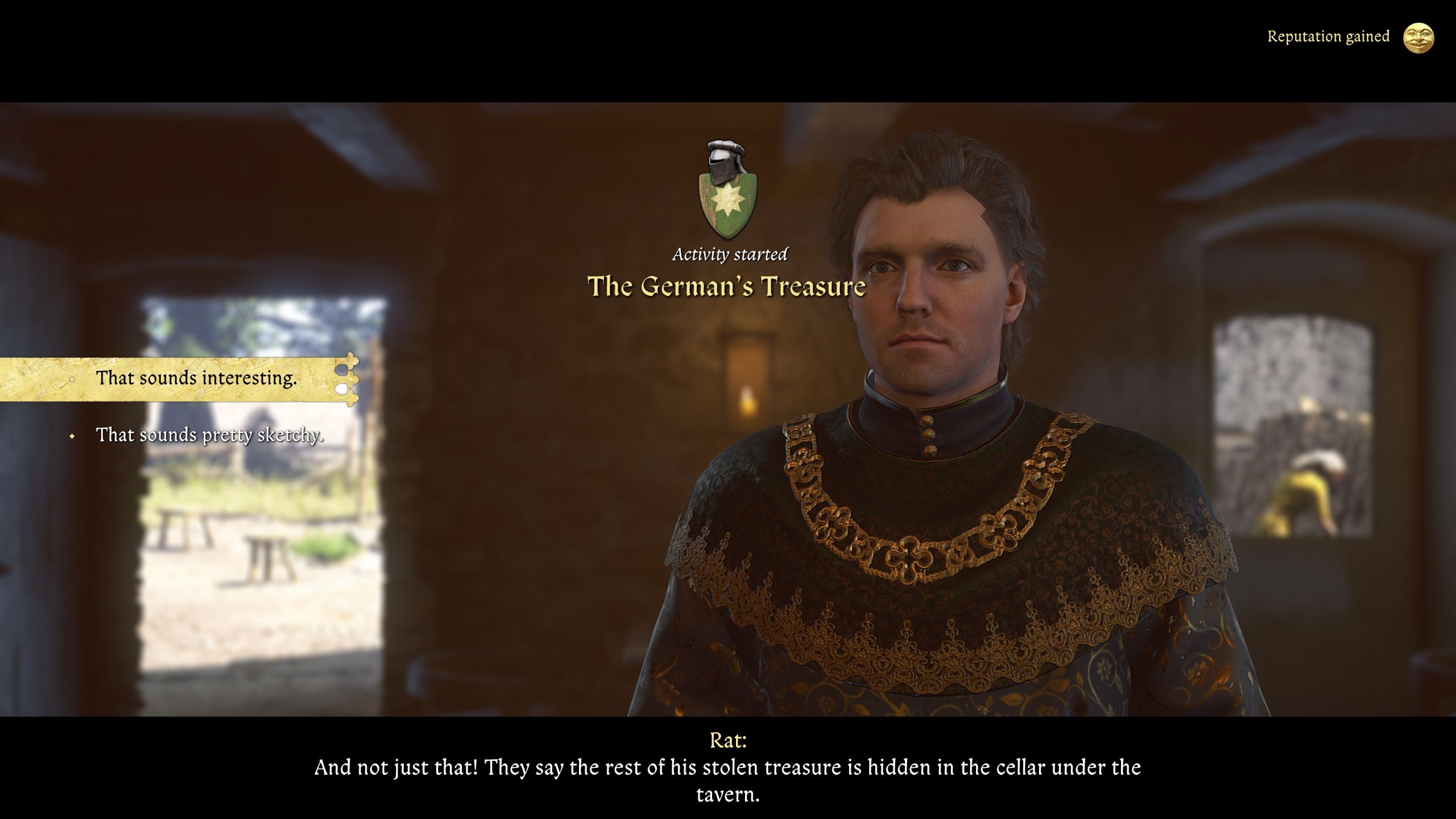 Player just started the German's Treasure quest - kcd2