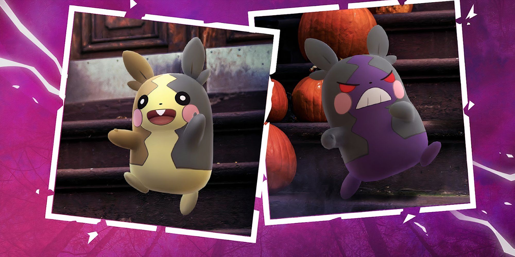 Image of Full Belly Mode Morpeko and Hangry Mode Morpeko next to each other.