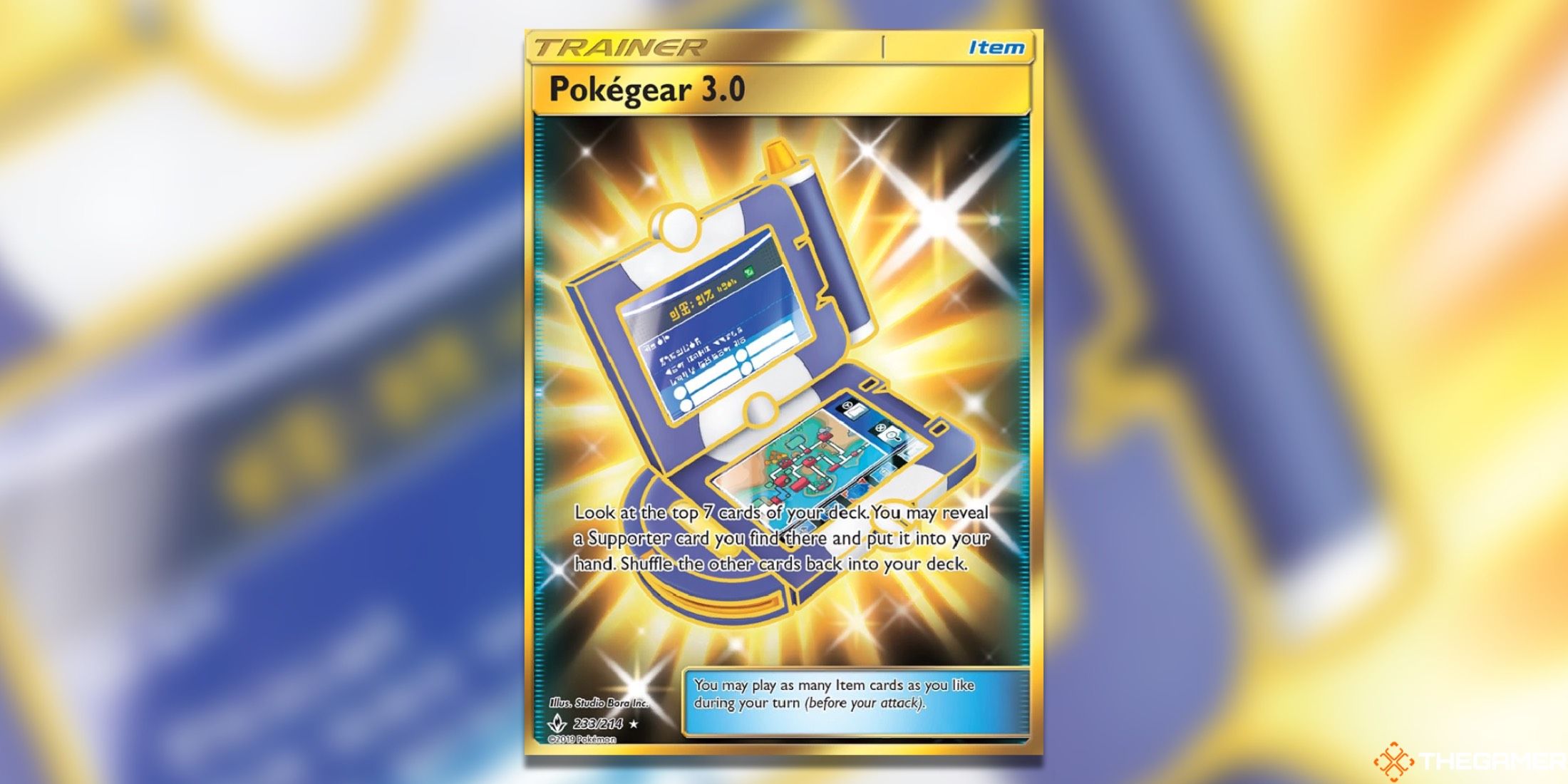 The Unbroken Bonds Pokegear 3.0 from the Pokemon TCG.