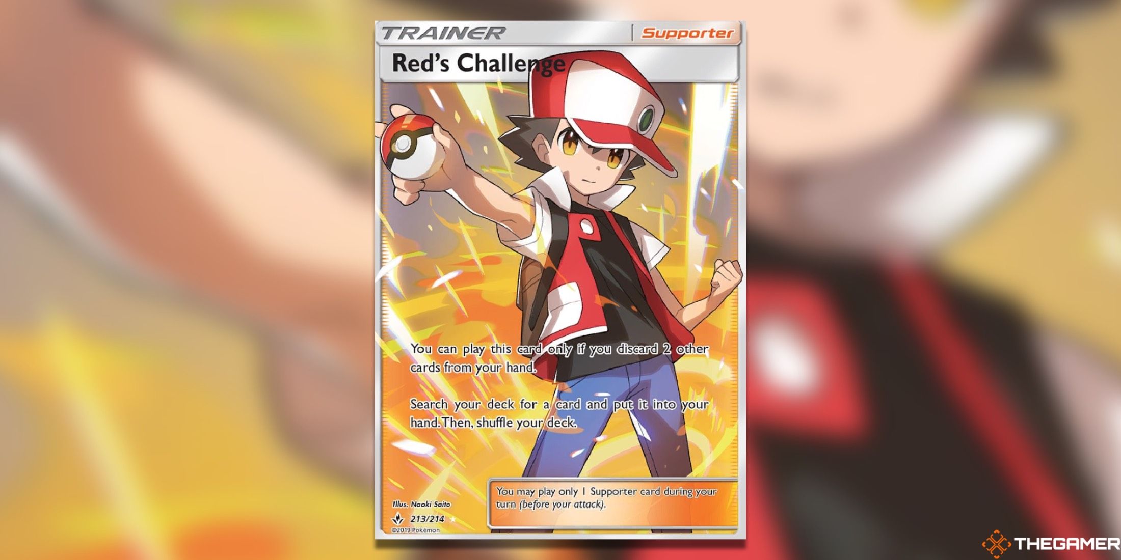 The Unbroken Bonds Red's Challenge from the Pokemon TCG.