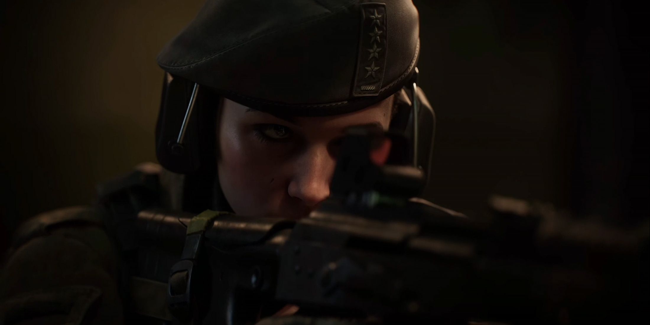 Rainbow Six Siege X character aiming weapon