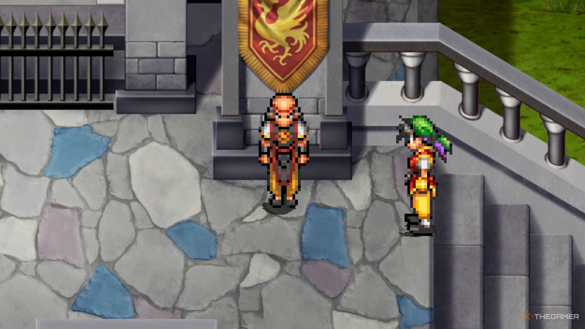 Recruiting Kai in Suikoden 1 HD Remaster.