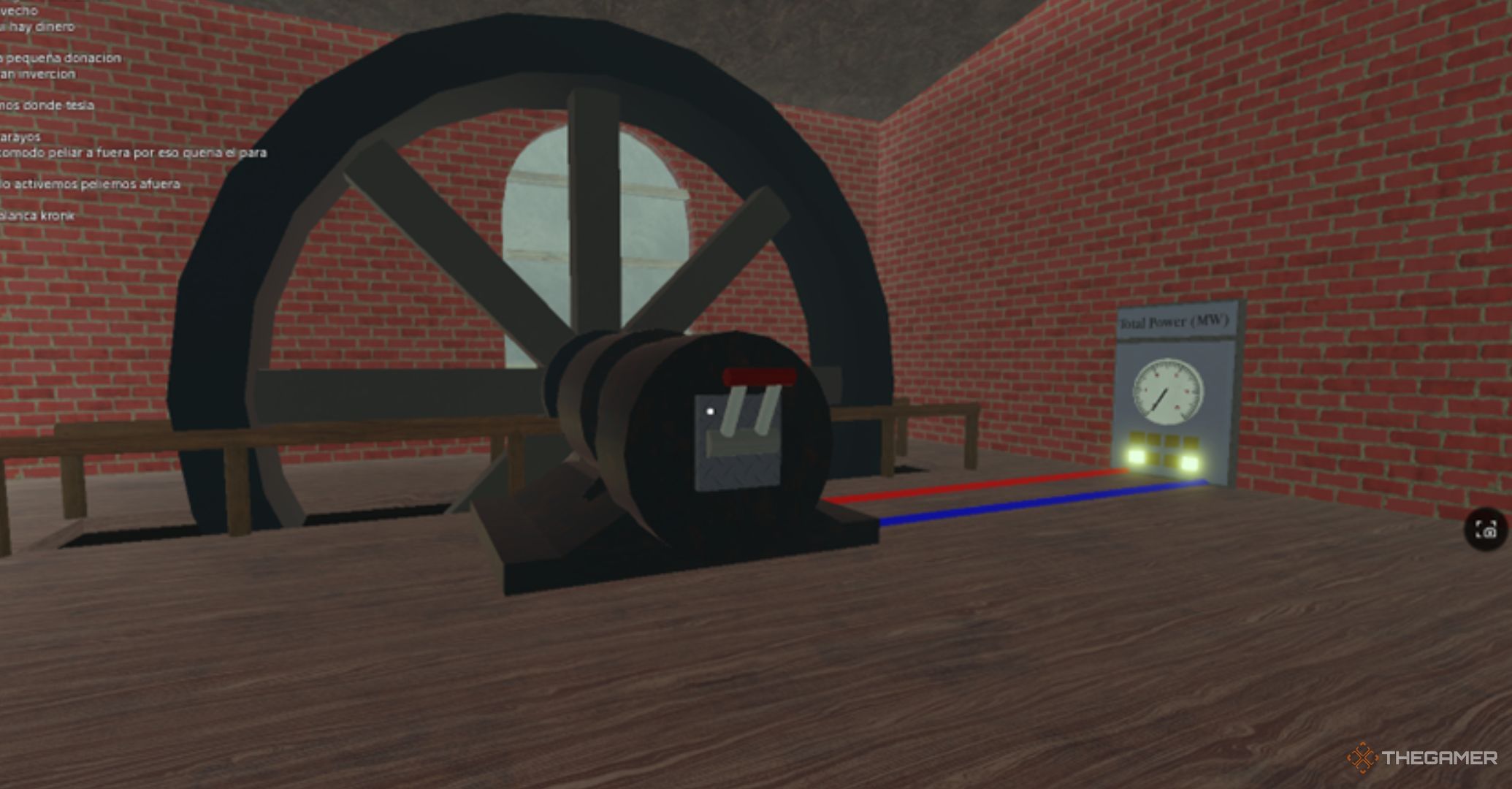 Roblox Dead Rails Nikola Tesla Lab, lever connected to a mechanical coil.