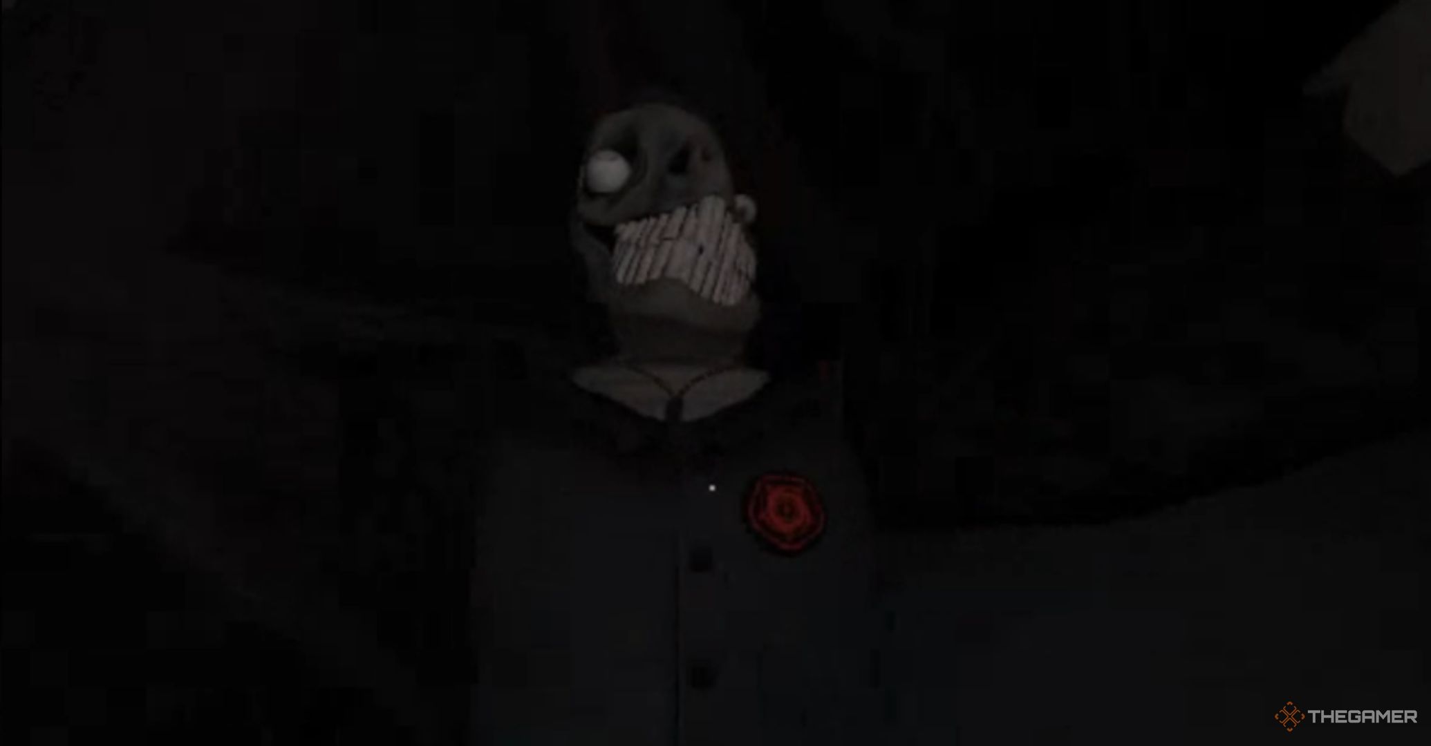 Roblox The Hunt Mega Edition Pressure The Crooked seen from below.