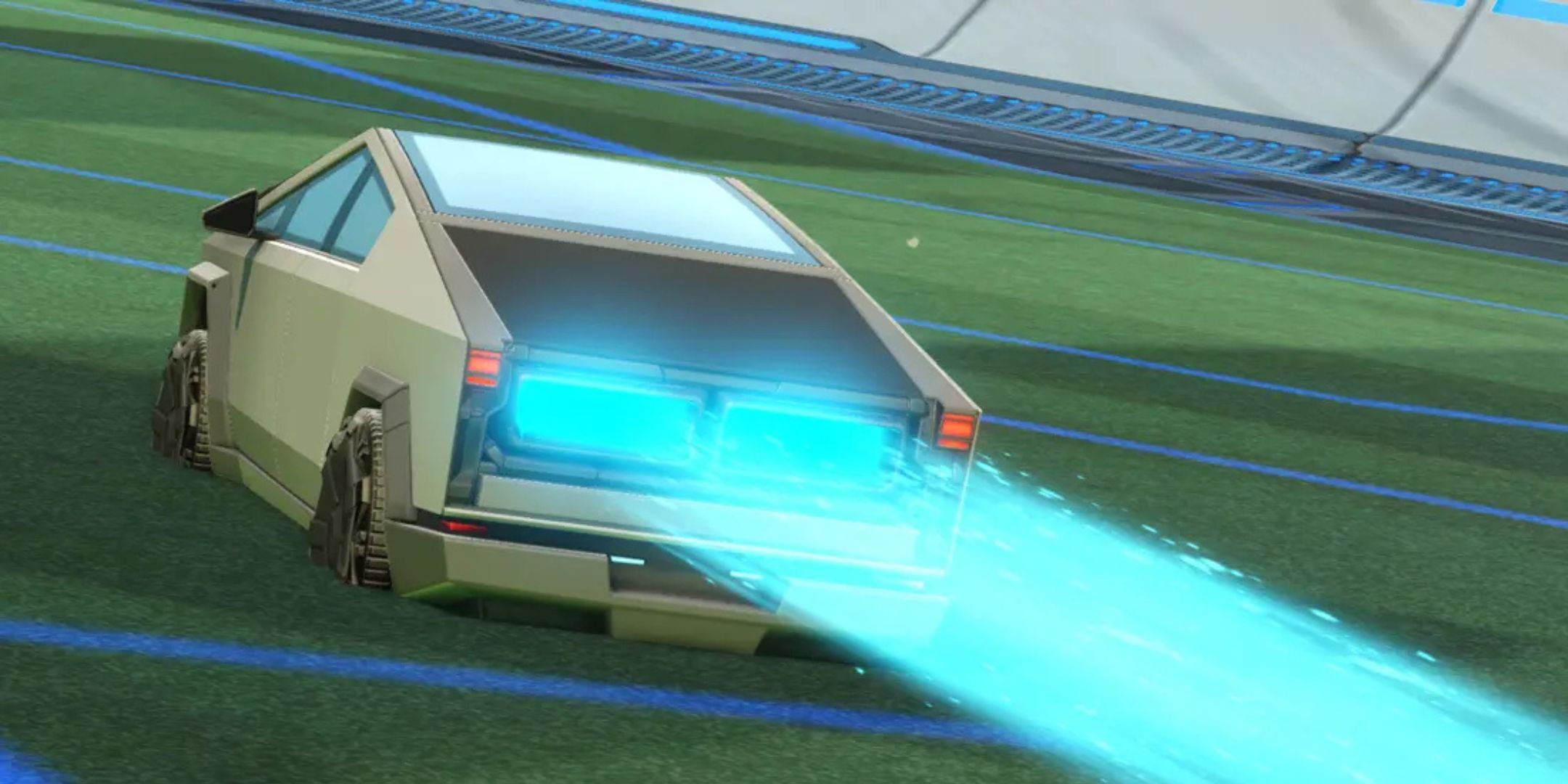 Rocket League Cybertruck Boosting