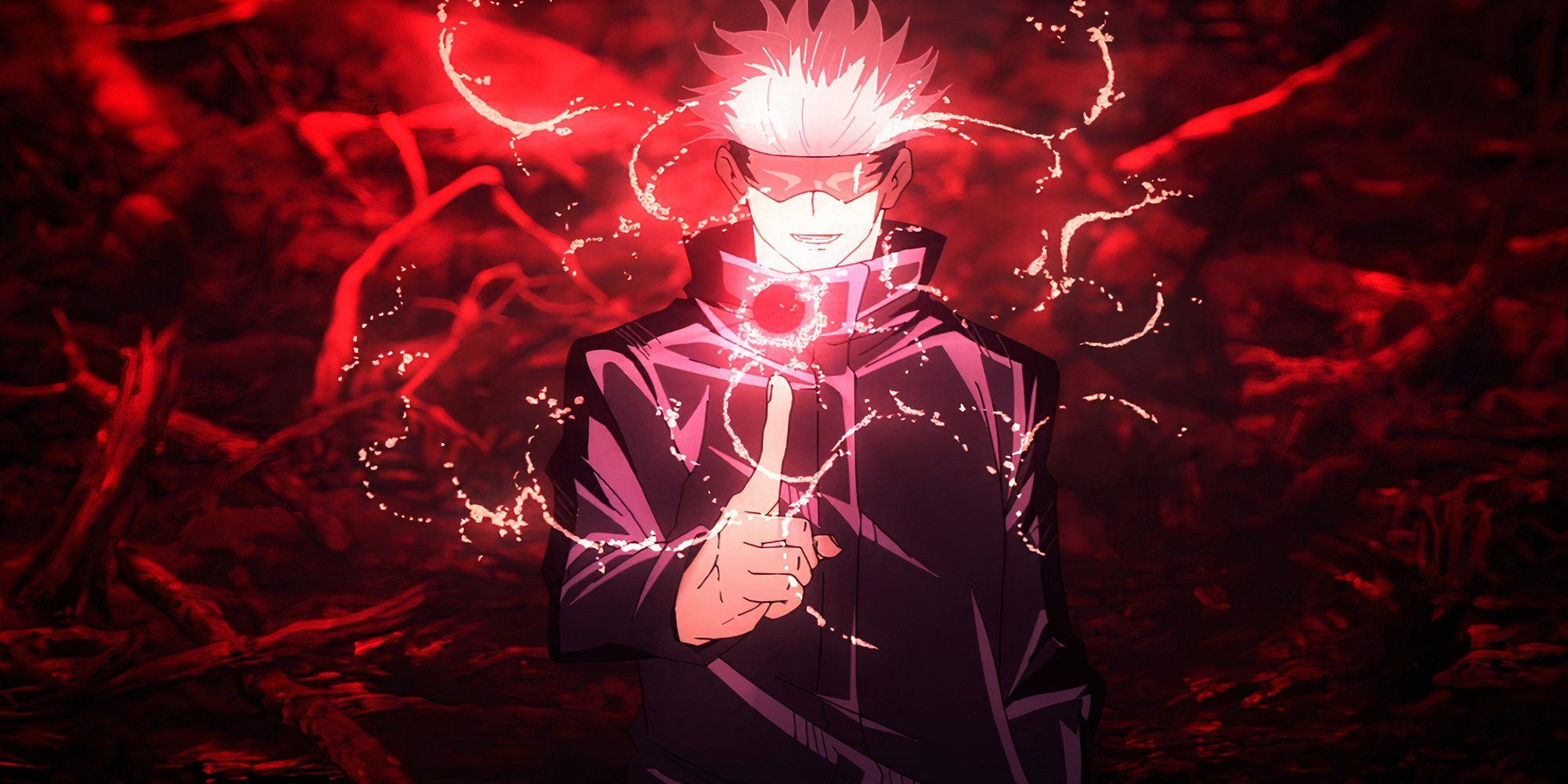 Satoru Gojo facing off against Jogo in Jujutsu Kaisen