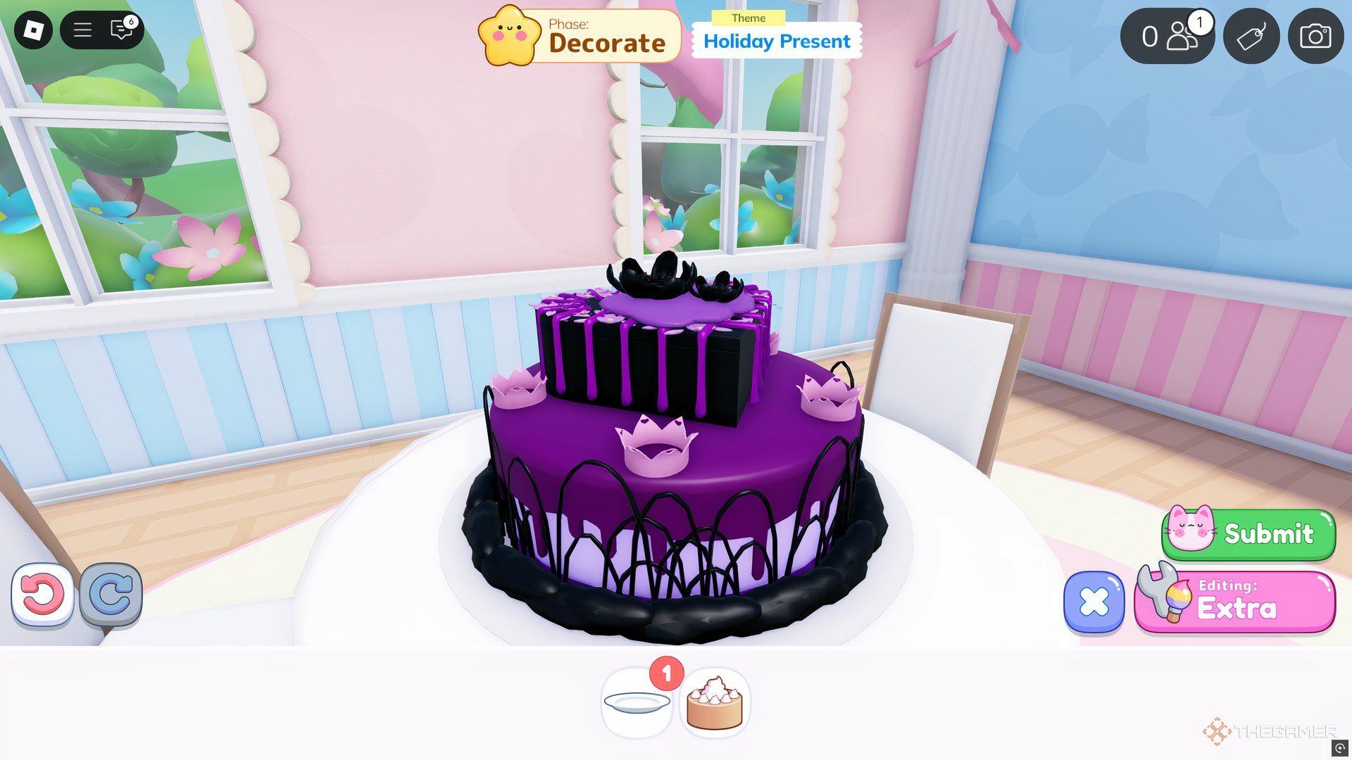 The Dark Forest cake is shown in Roblox Cake Off.