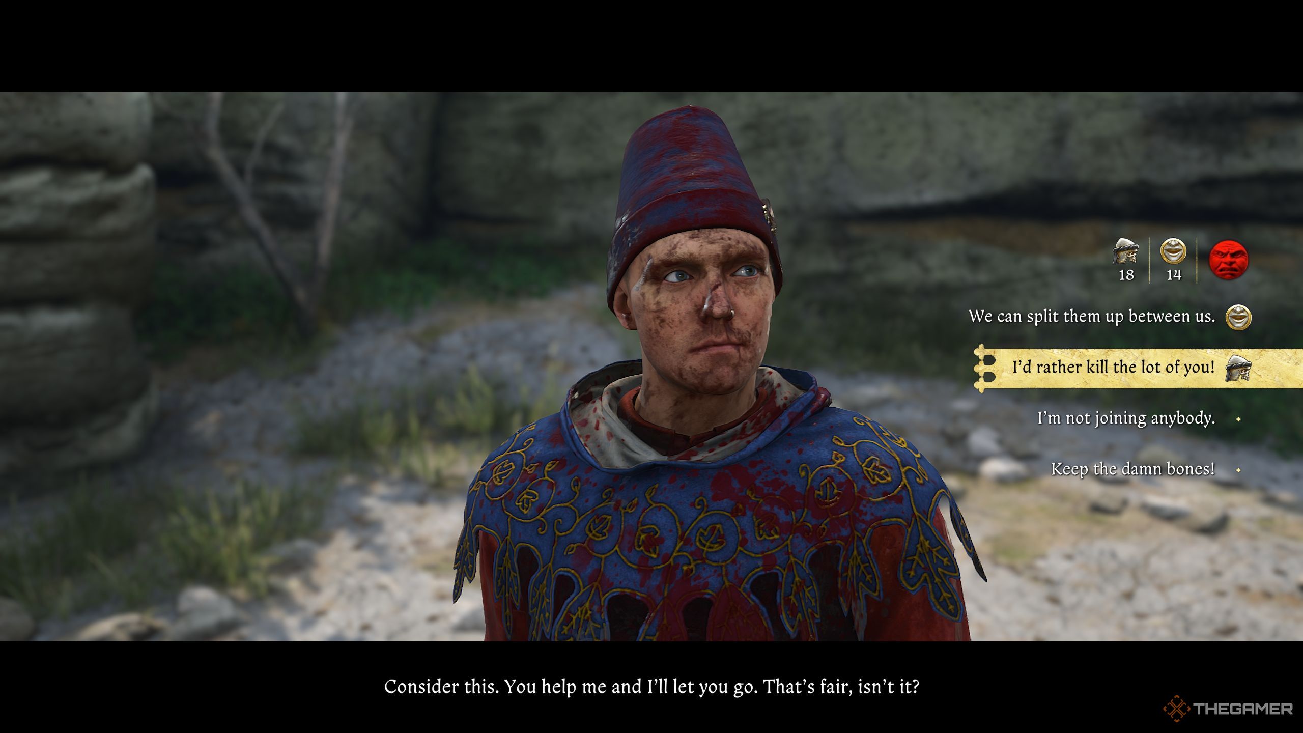 Henry has been given skill checks in-game against the enemies.