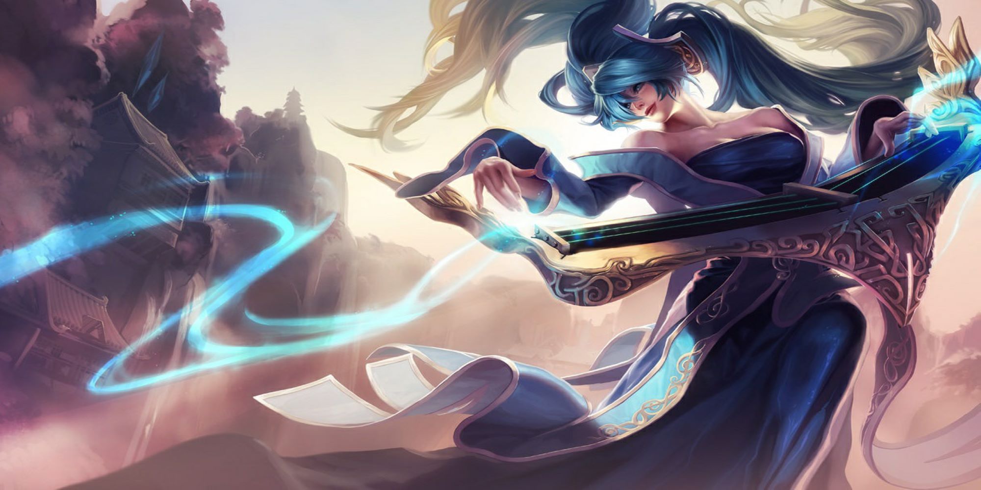Sona from League of Legends.