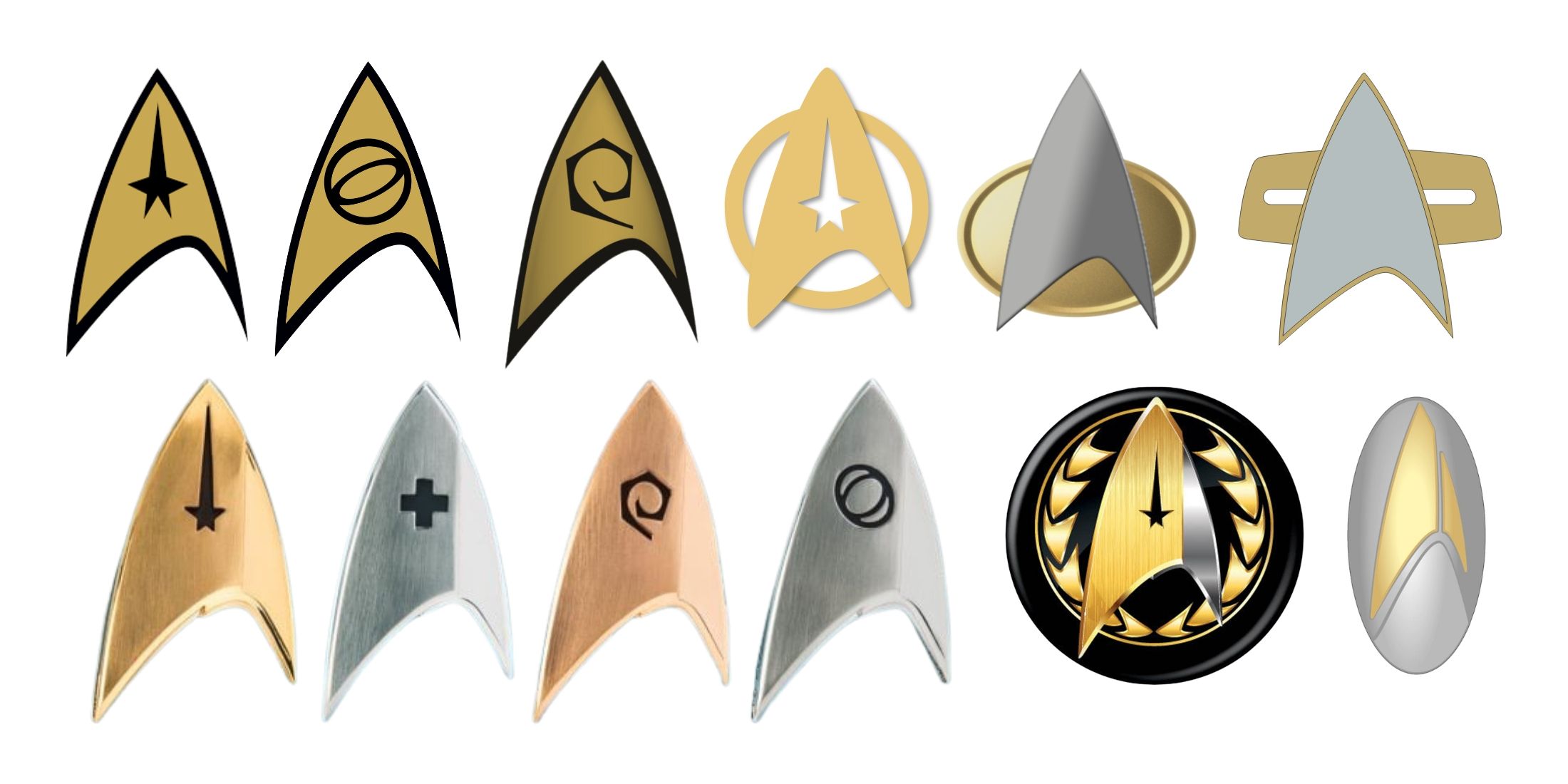 star trek starfleet insignia early