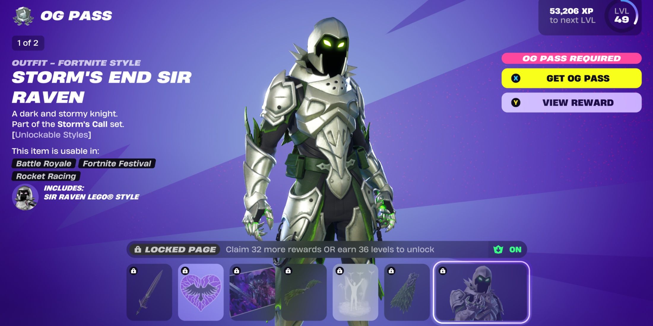 storm's end Fortnite OG Pass Chapter 1 Season 3 Page 6