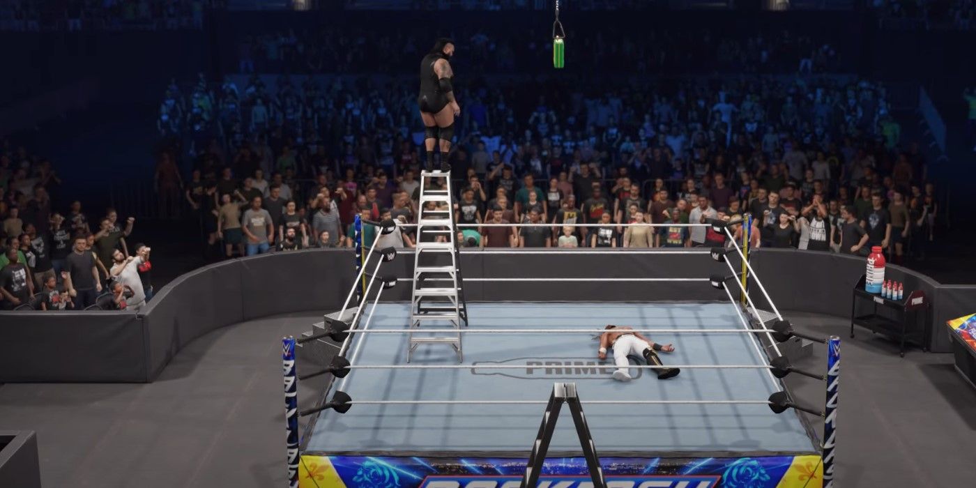 Tables, ladders, and chairs match in WWE 2K25.