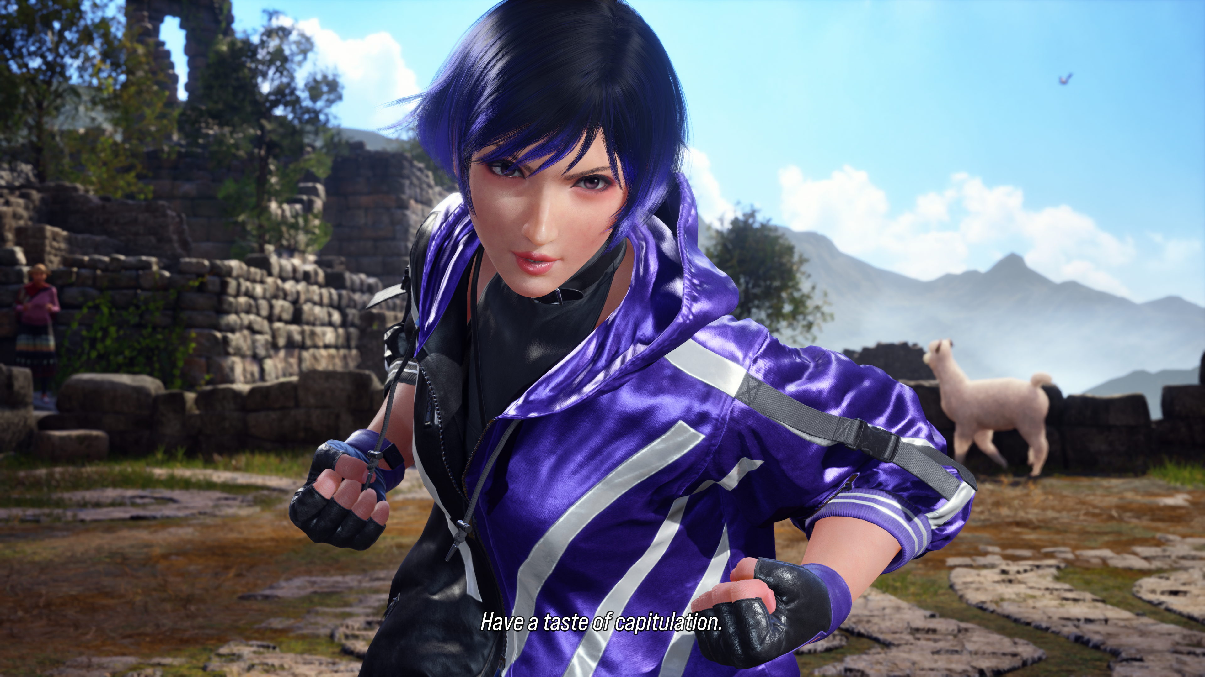 Reina's entrance in Tekken 8.