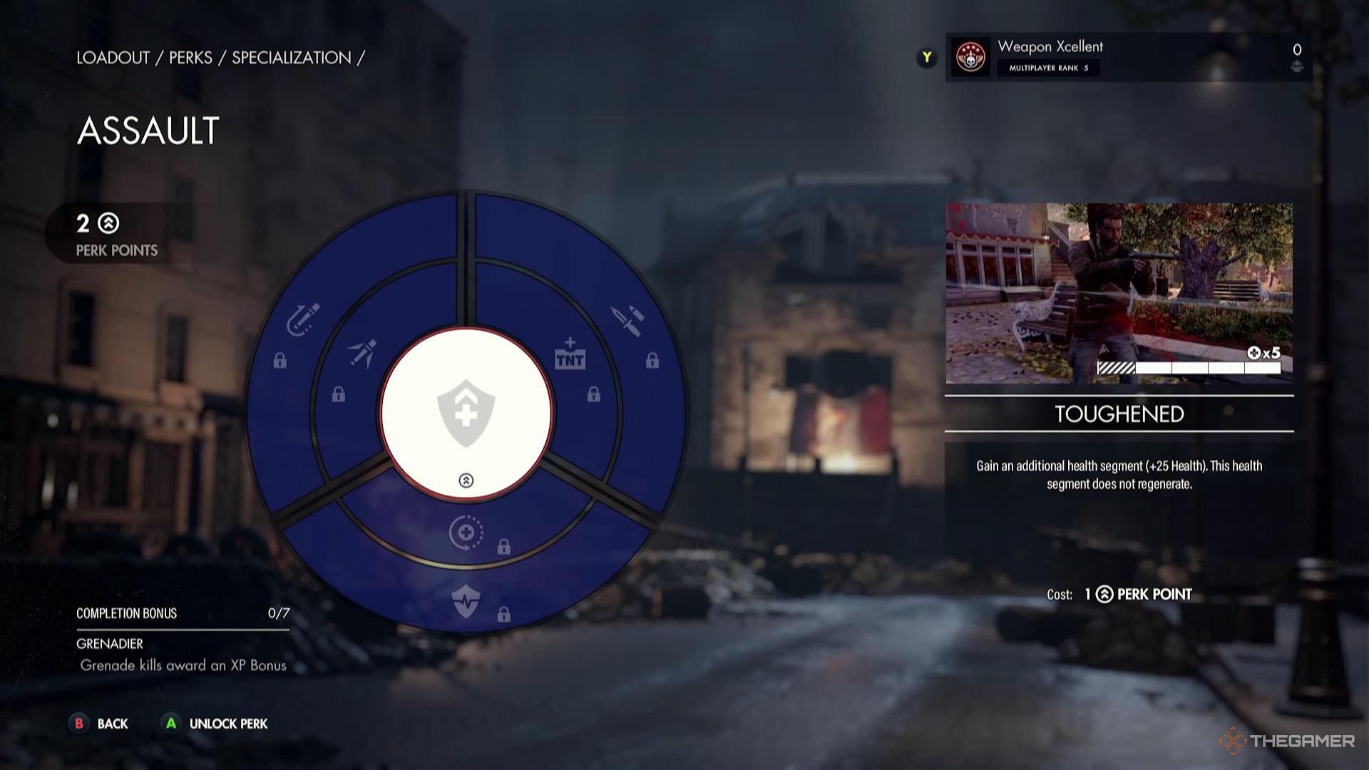 The assault specialization in Sniper Elite Resistance.
