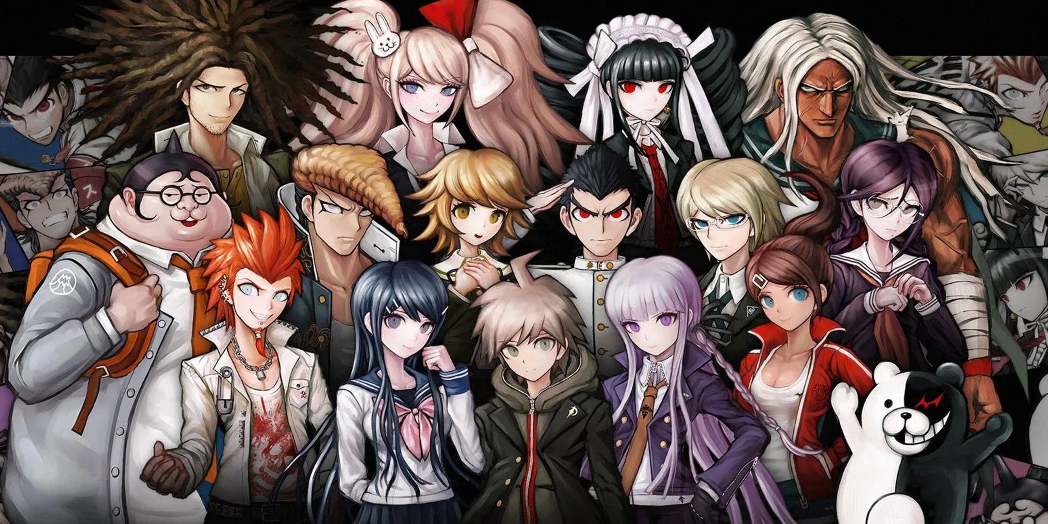The cast of Danganronpa 1 together.