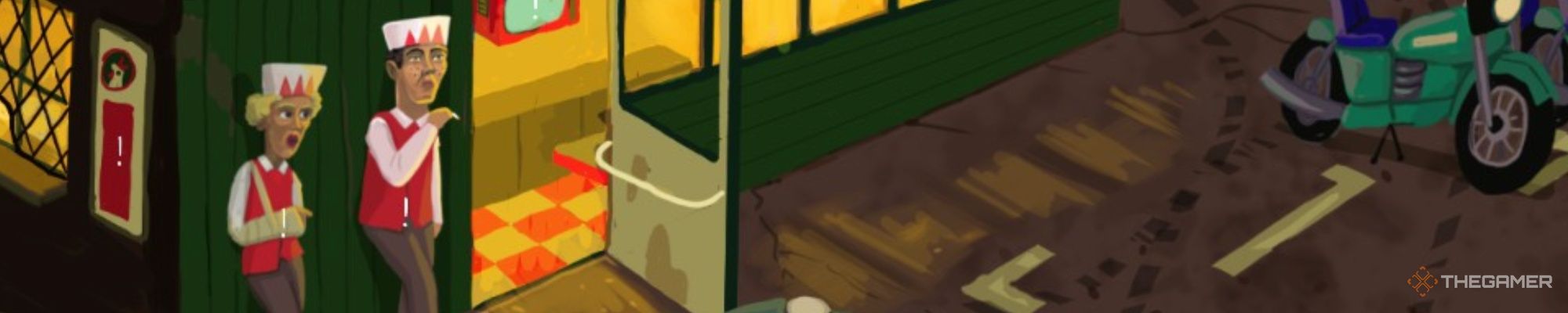 The chicken shop employees in The Rise of the Golden Idol The Sins of New Wells.