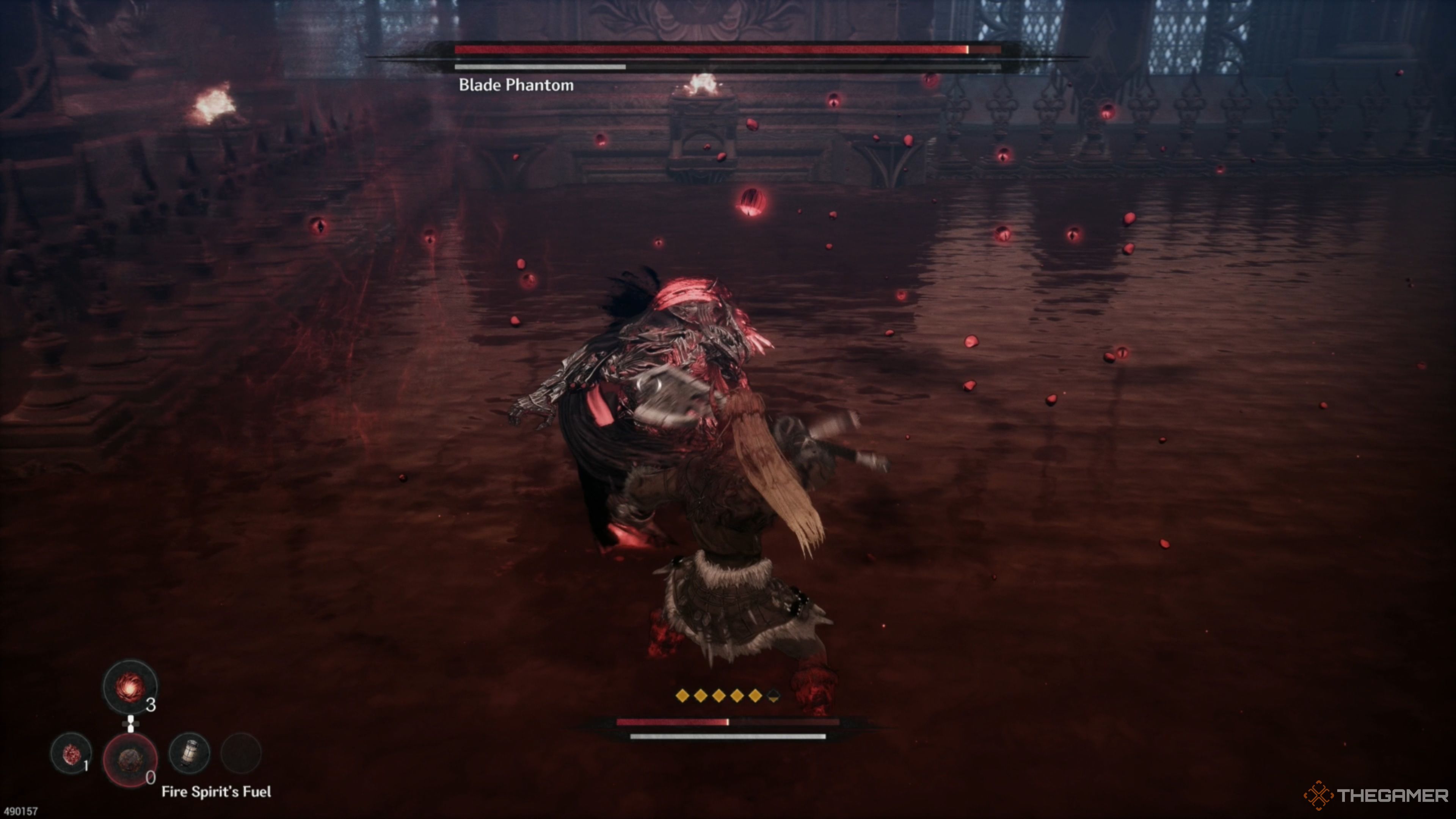 Evading an incoming grab from the Blade Phantom in The First Berserker: Khazan.