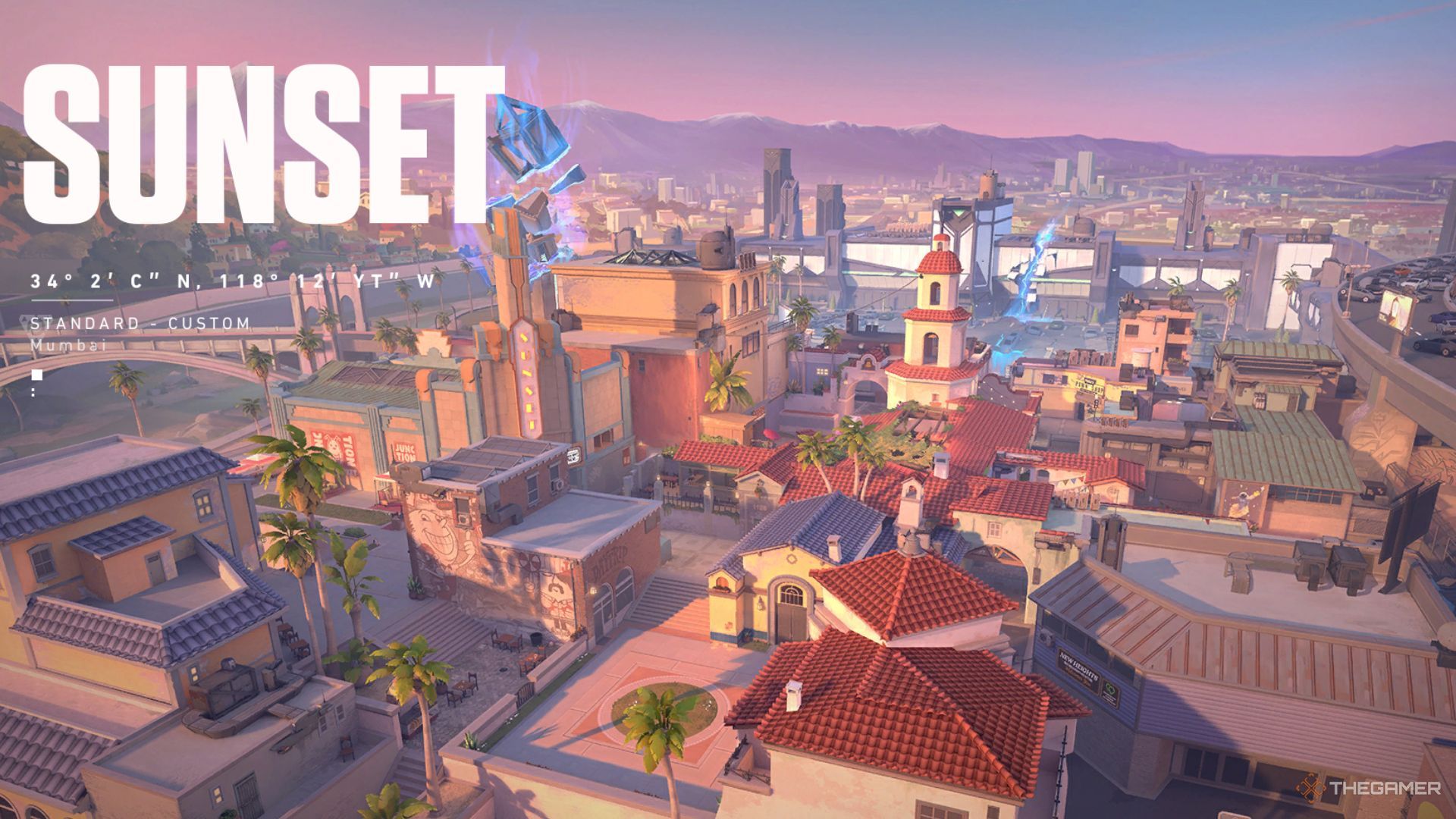 The Loading Screen Of The Map, Sunset In Valorant.