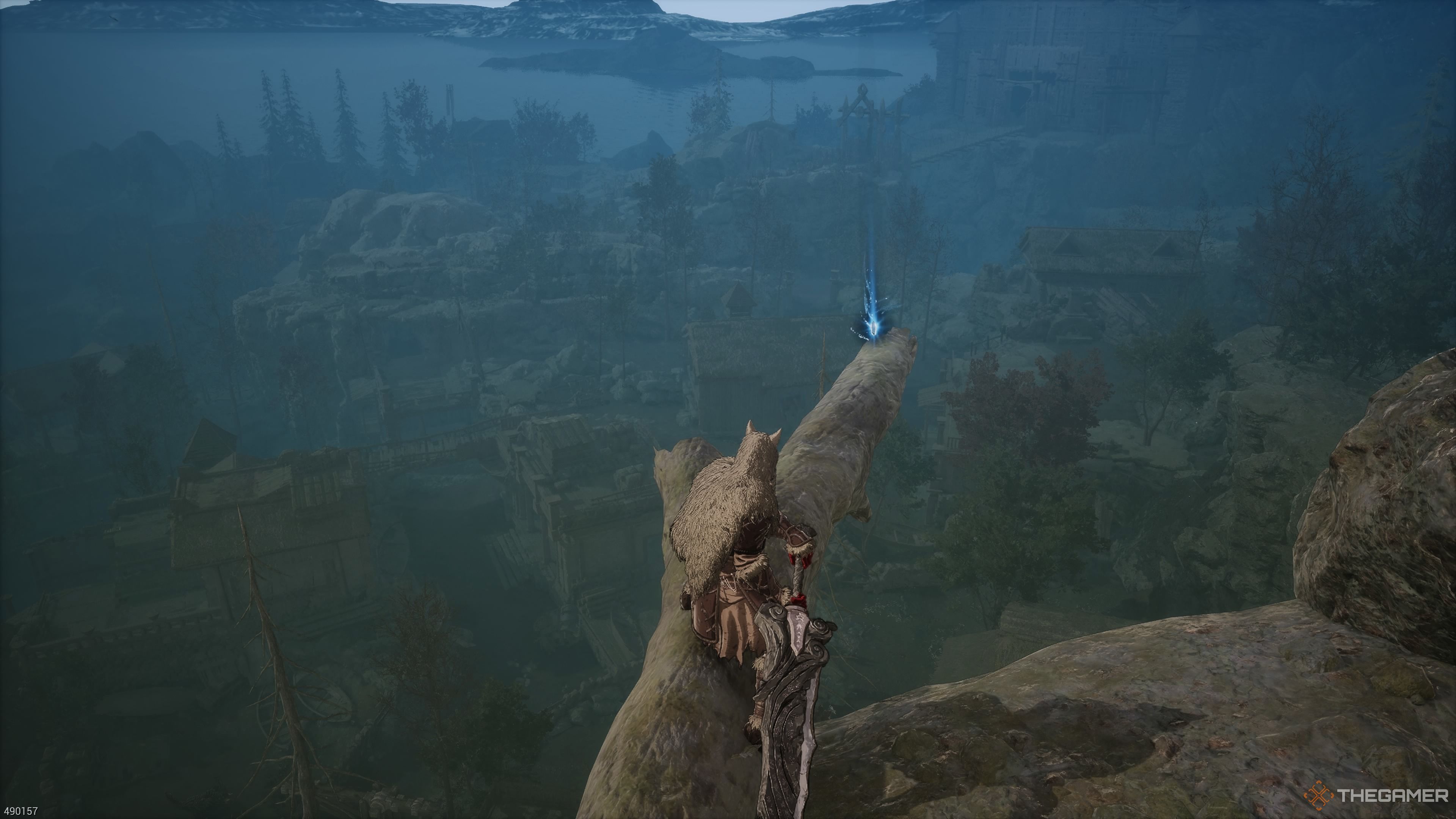 The log with the item on the tip in The First Berserker Khazan.