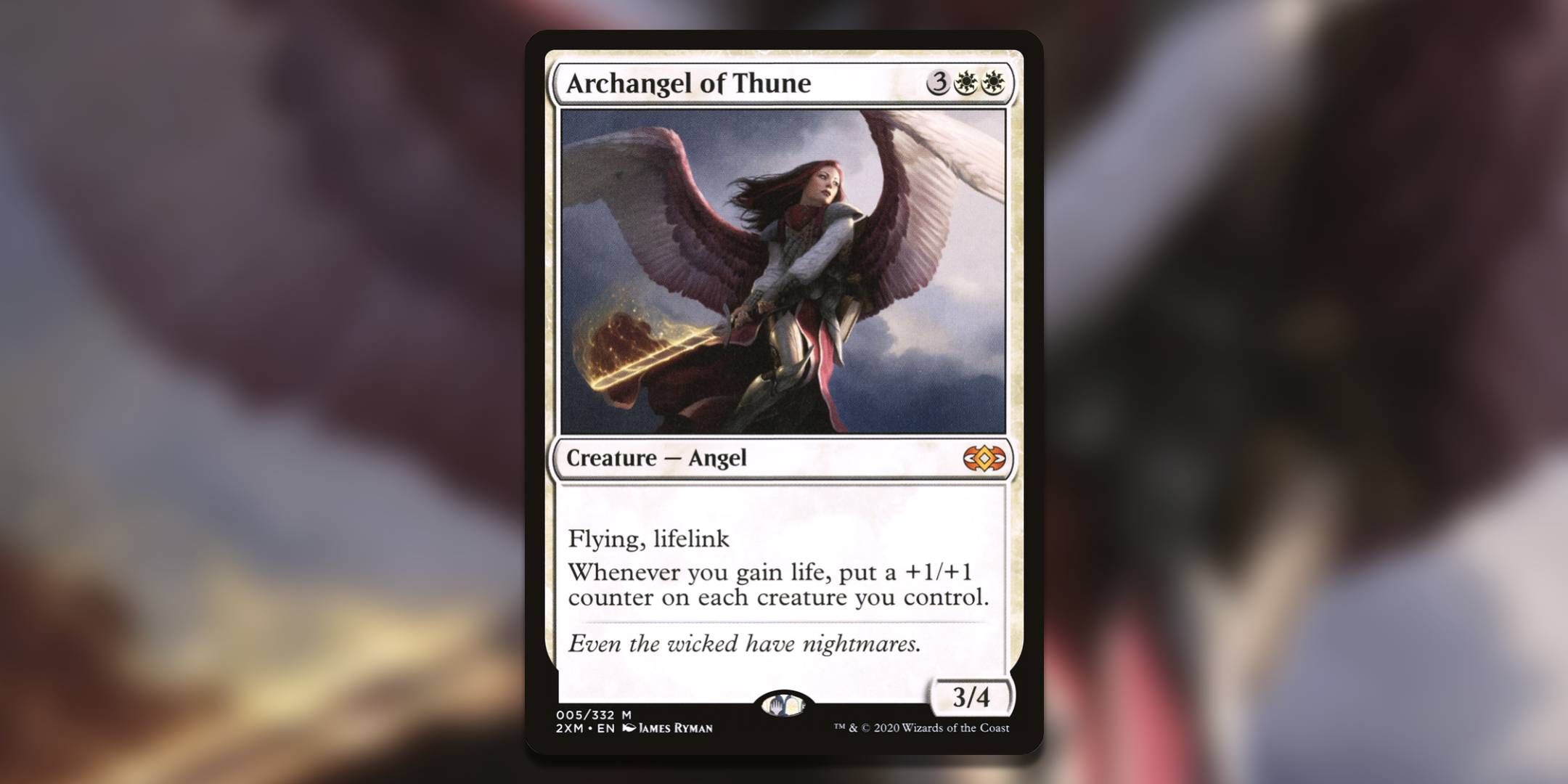 The Magic the Gathering card Archangel of Thune by James Ryman.