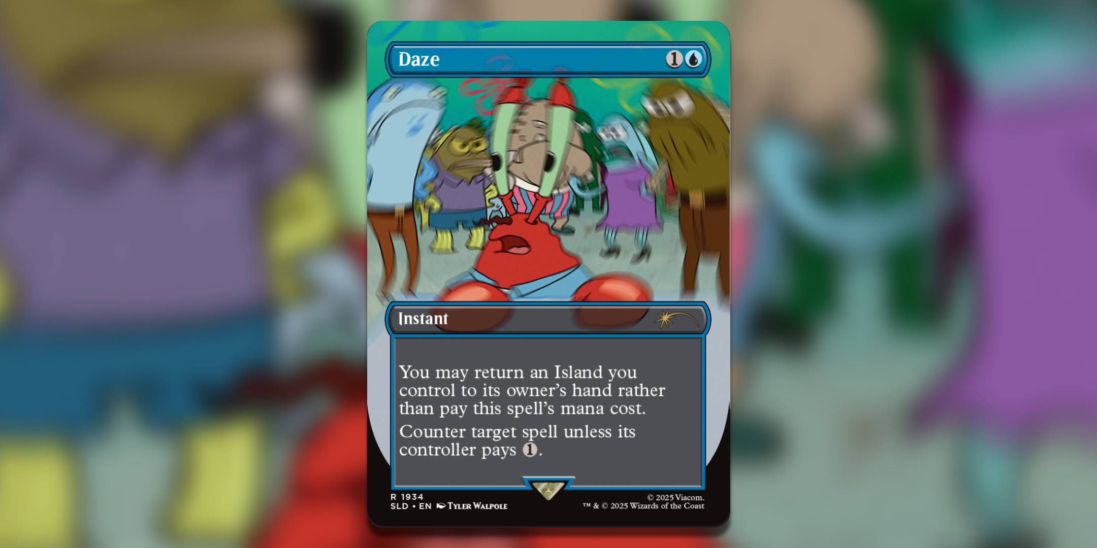 The Magic The Gathering card Daze by Tyler Walpole.