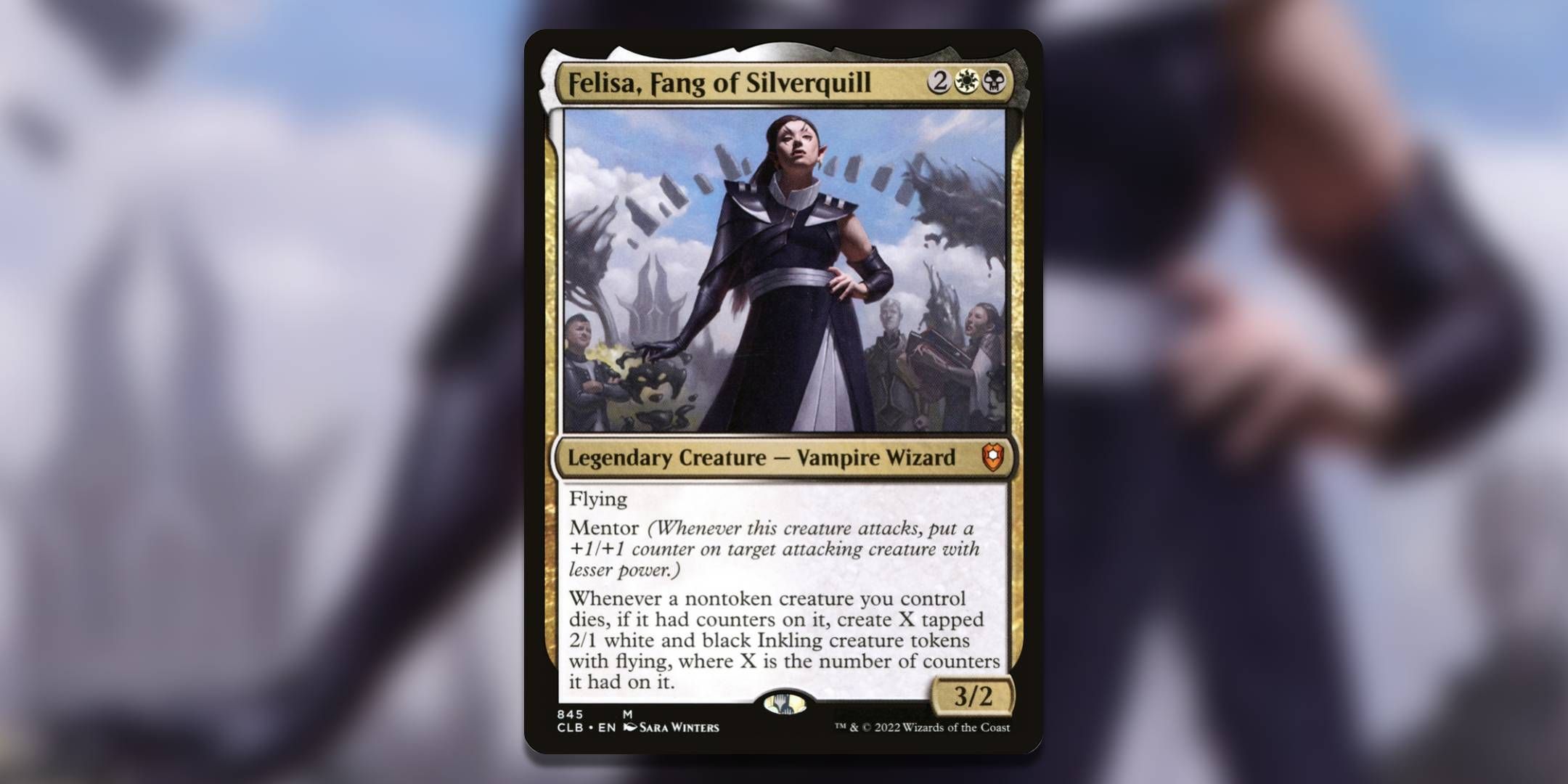The Magic The Gathering card Felisa Fang of Silverquill by Sara Winters.
