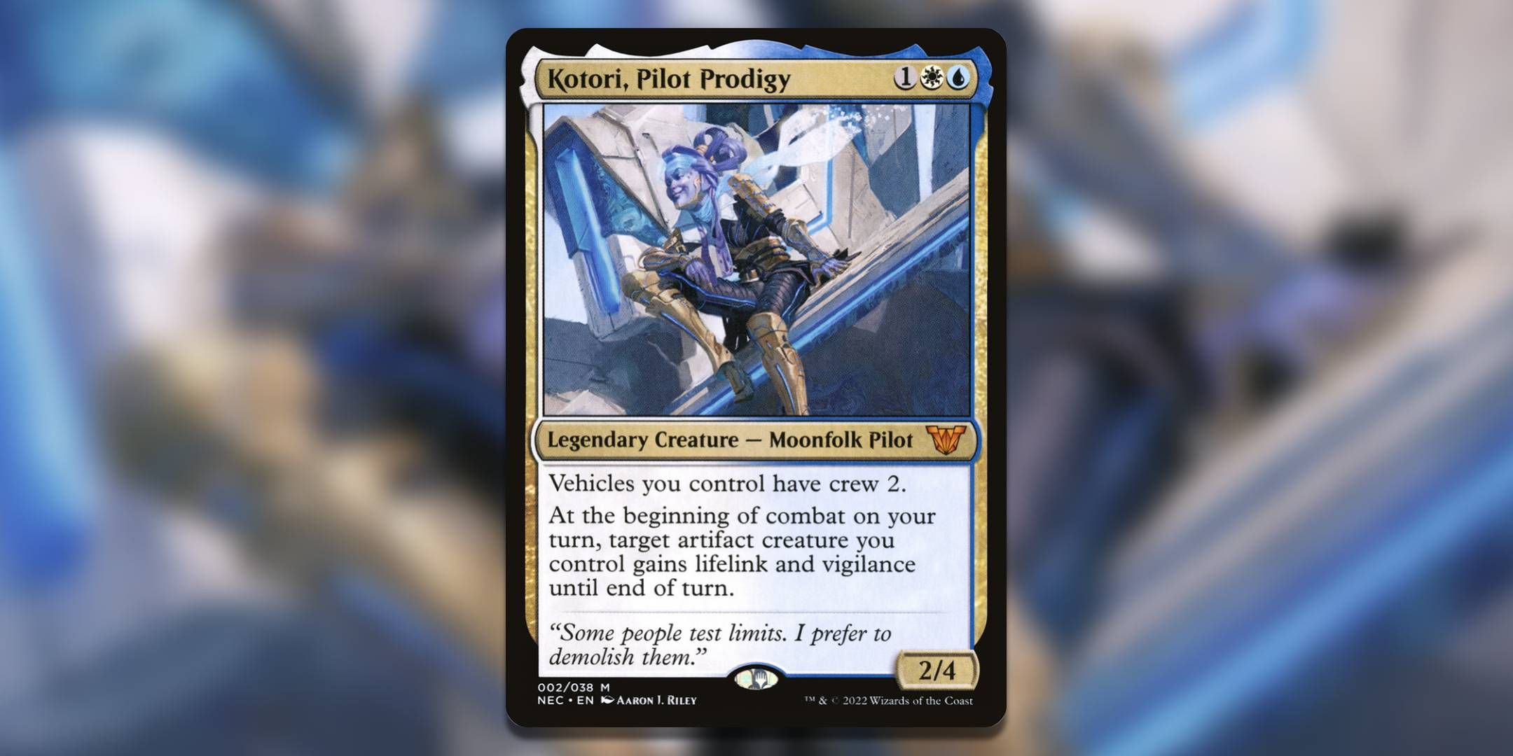 The Magic The Gathering card Kotori Pilot Prodigy by Aaron Riley.