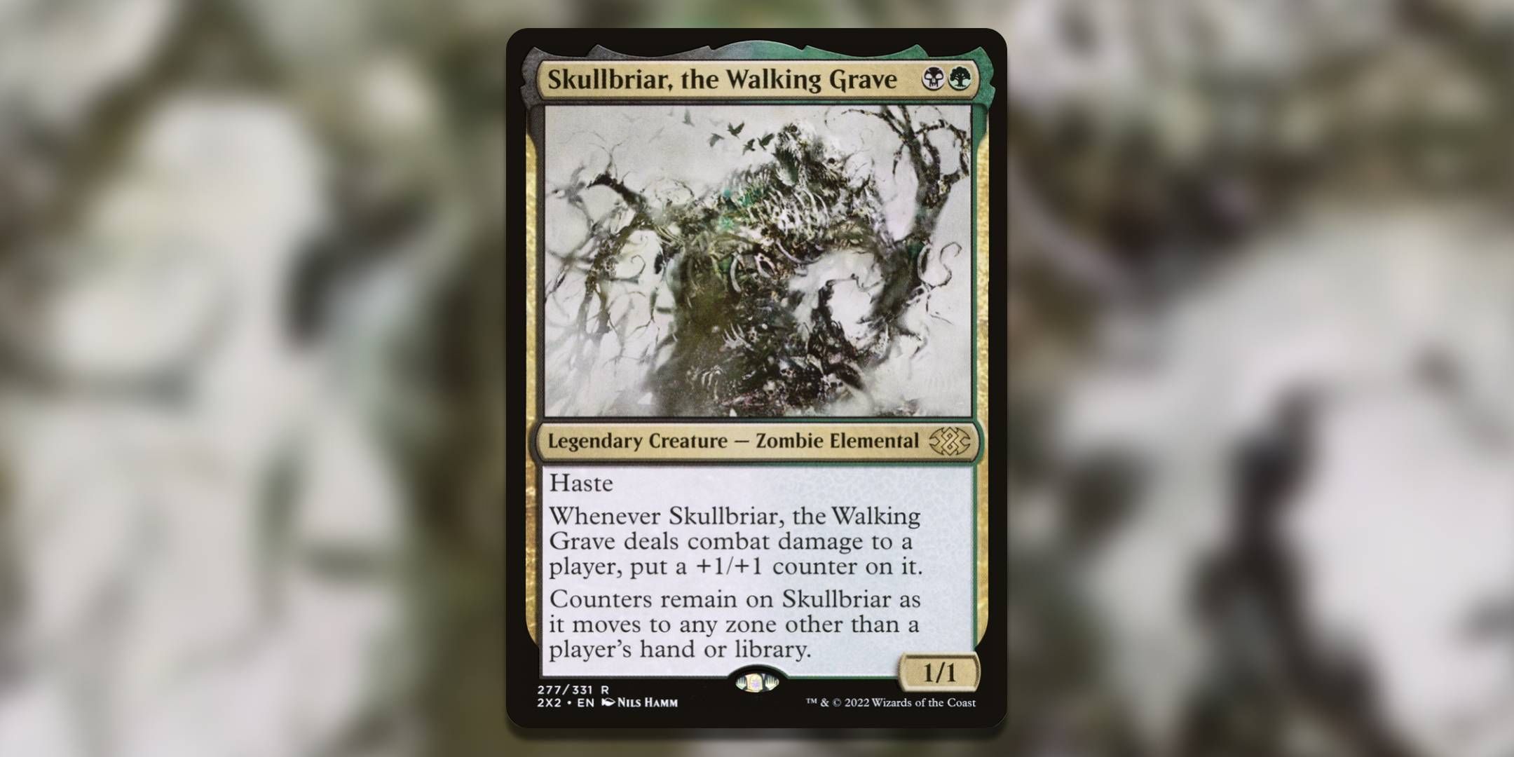 The Magic The Gathering card Skullbriar the walking Grave by Nils Hamm.